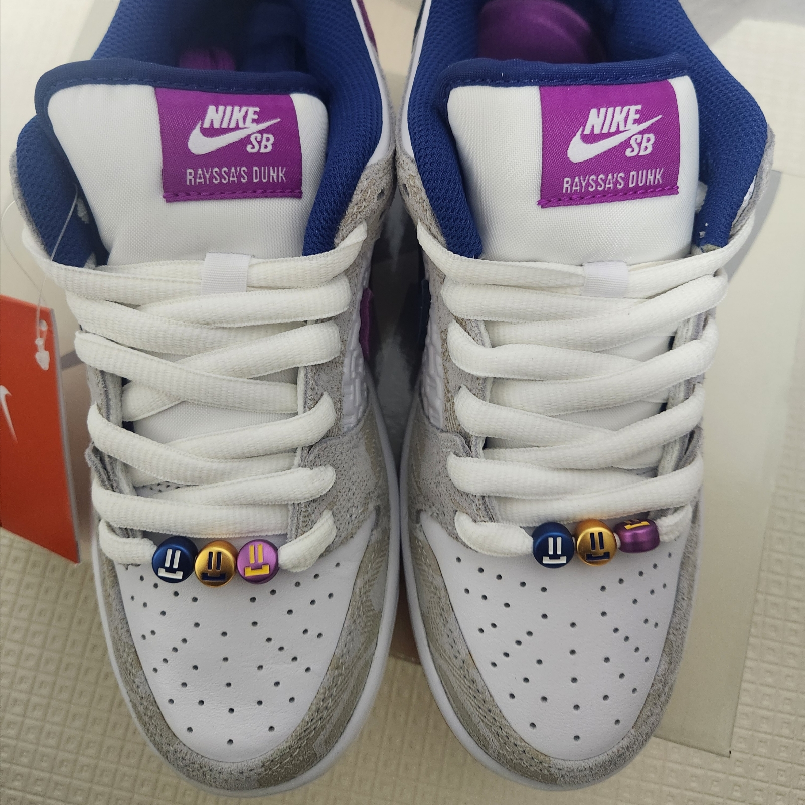 Nike x Rayssa Leal SB Dunk Low PRM Pure Platinum Vivid Purple 착용 스타일 - 2