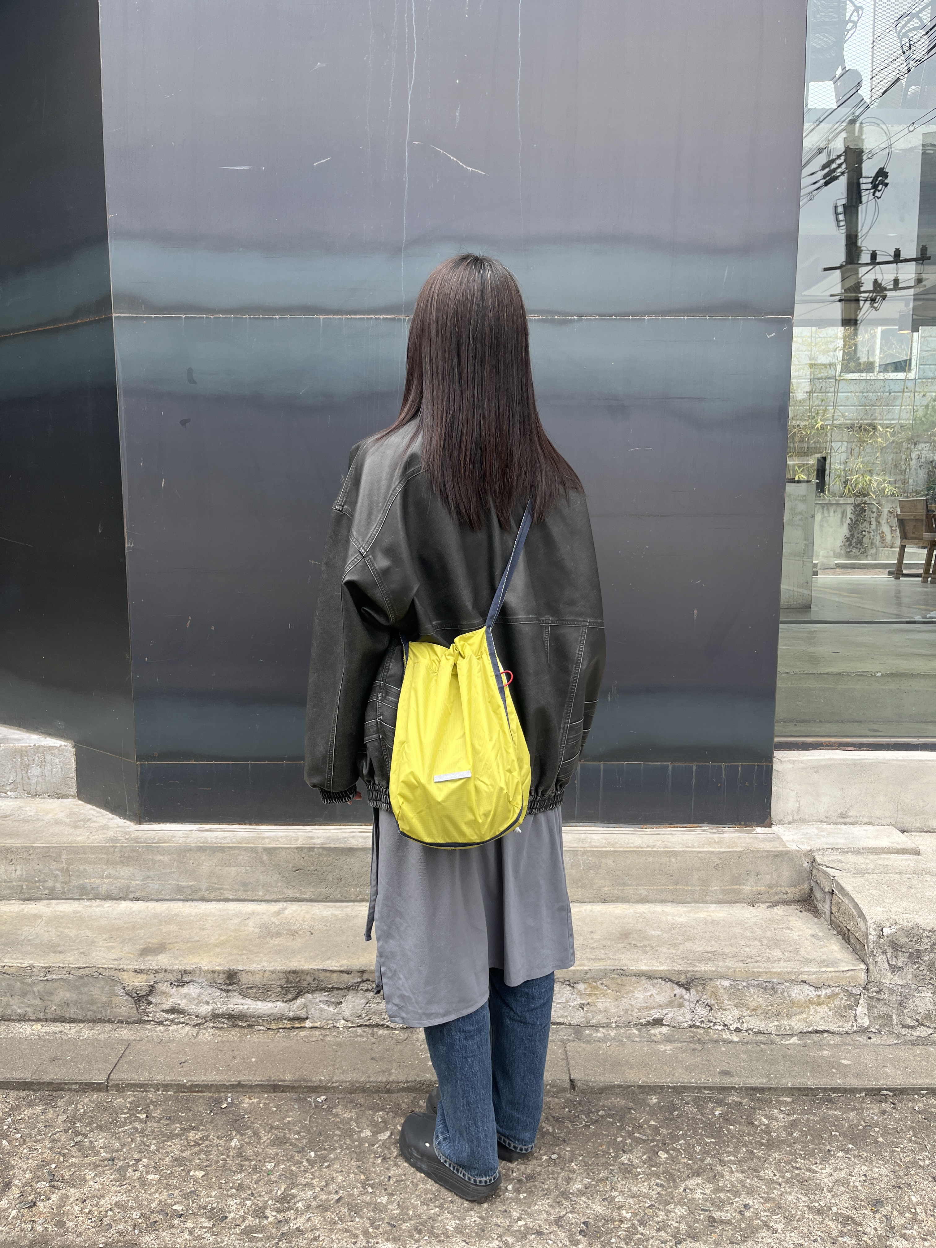 RAWROW Travel String Backpack Mini 720 Olive & Sage Blue, RAWROW Travel String Shoulder Bag S 720 Olive 착용 스타일 - 7