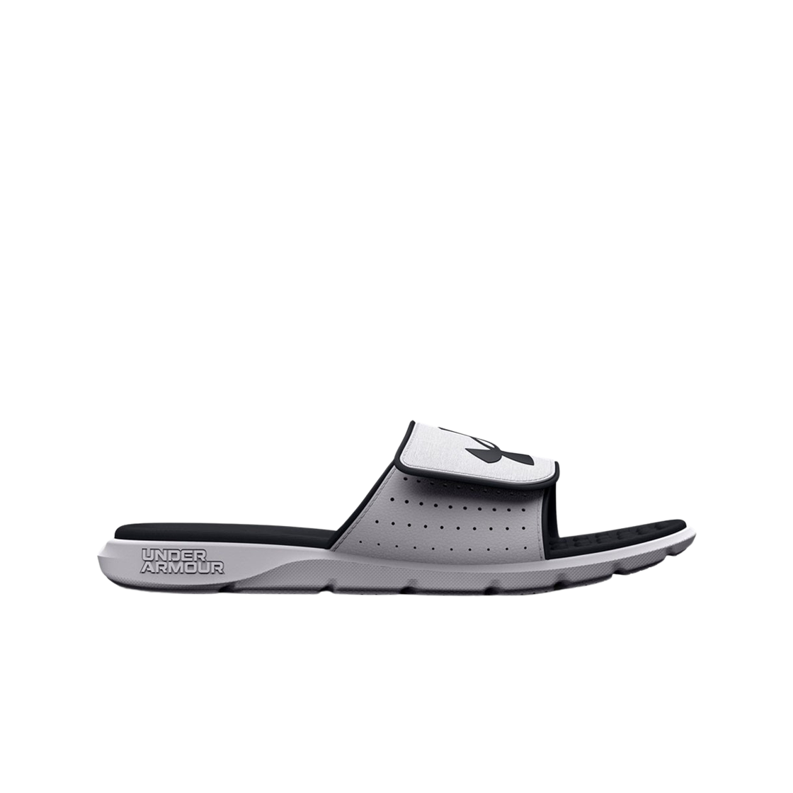 언더아머 UA 이그나이트 프로 슬라이드 화이트 블랙(Under Armour UA Ignite Pro Slides White Black)