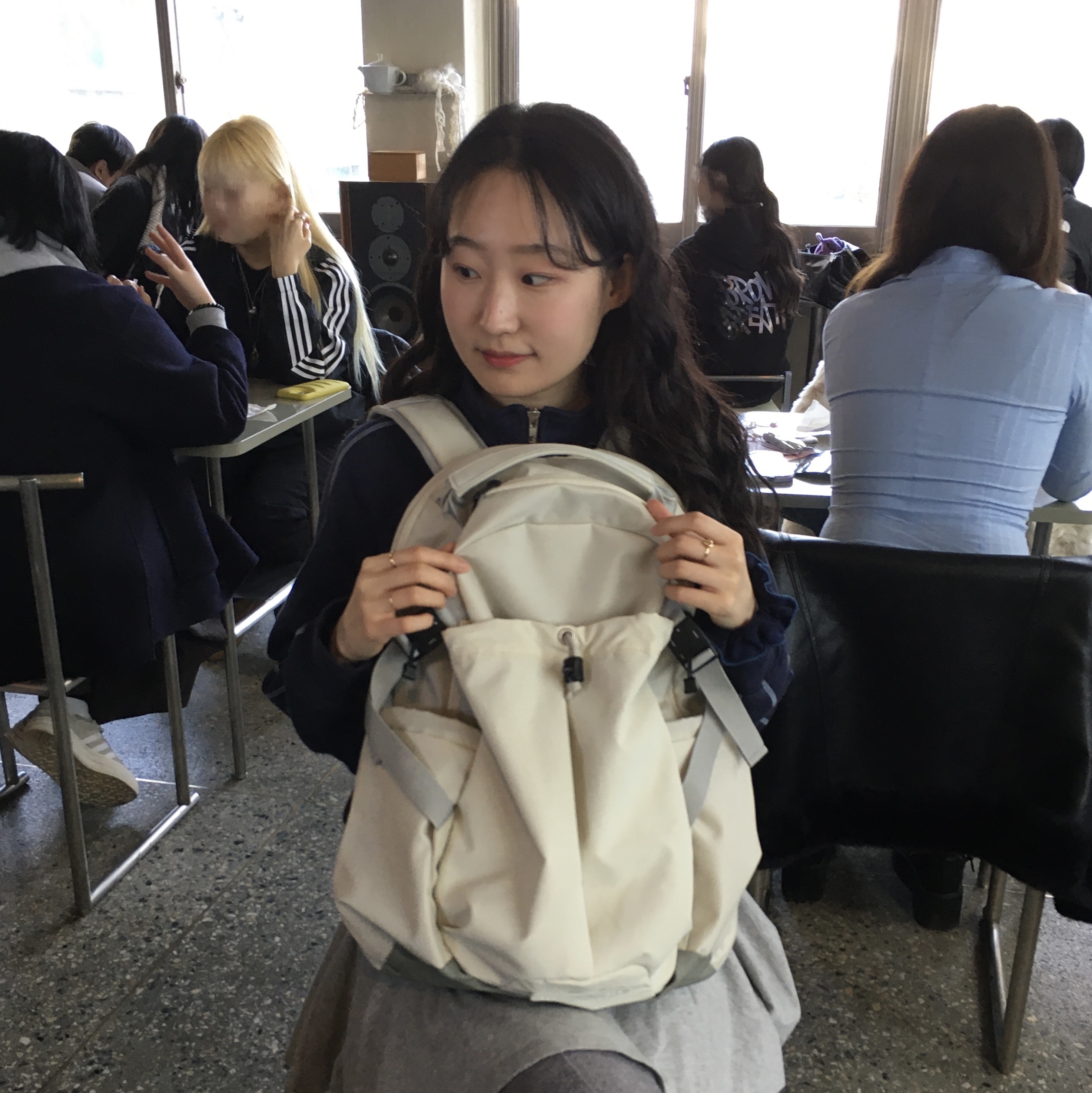 RAWROW Heavy Duty Backpack 811 811 Cream 착용 스타일 - 3