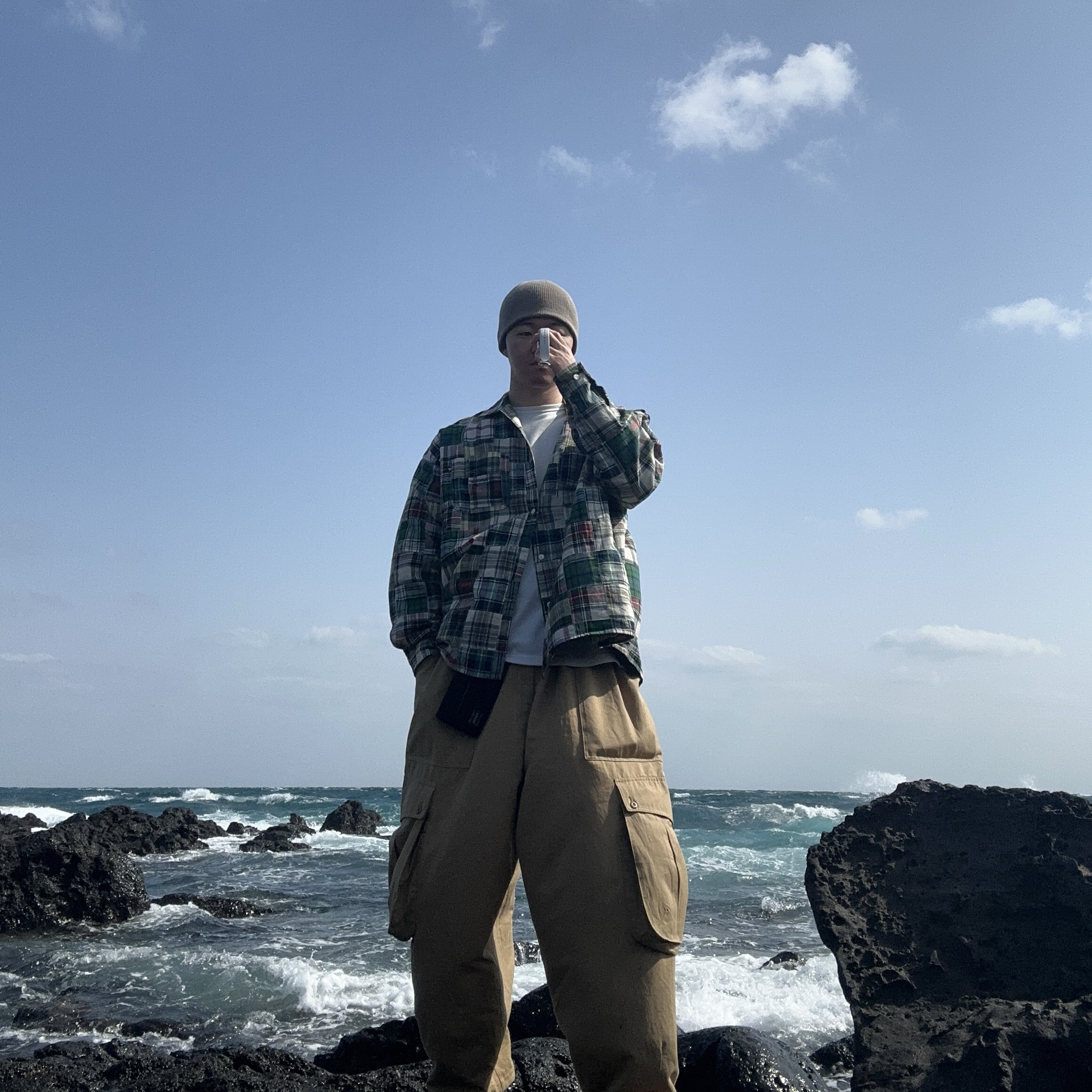 Porter Tanker Wallet Black, Asics x Andersson Bell Gel-Sonoma 15-50 Olive Oil Dark Brown 착용 스타일 - 1