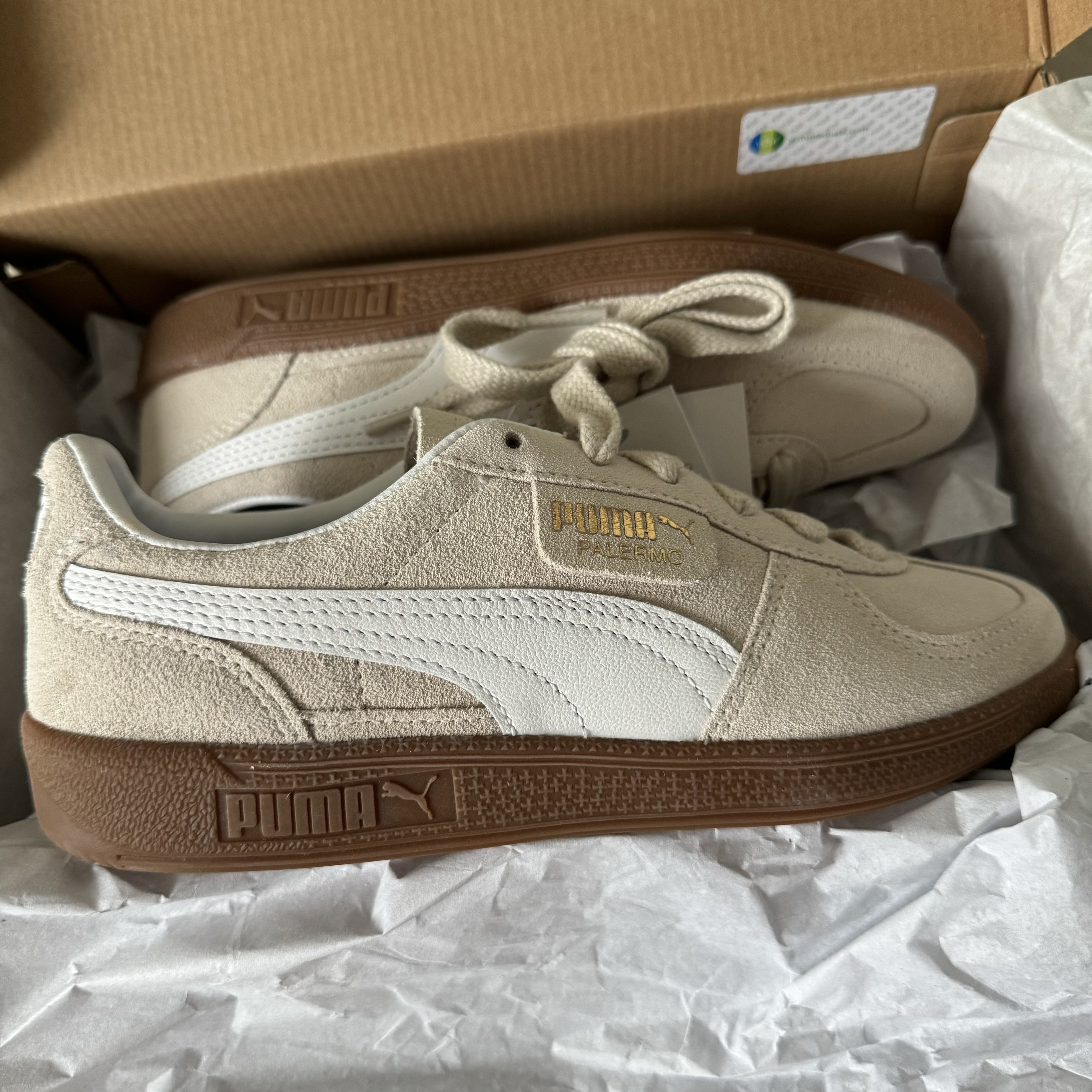 Puma Palermo Alpine Snow White 착용 스타일 - 2