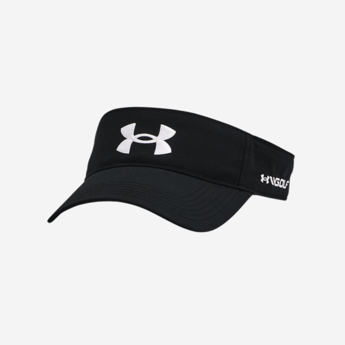 Under Armour UA Golf96 Visor Black White 상세 이미지 1