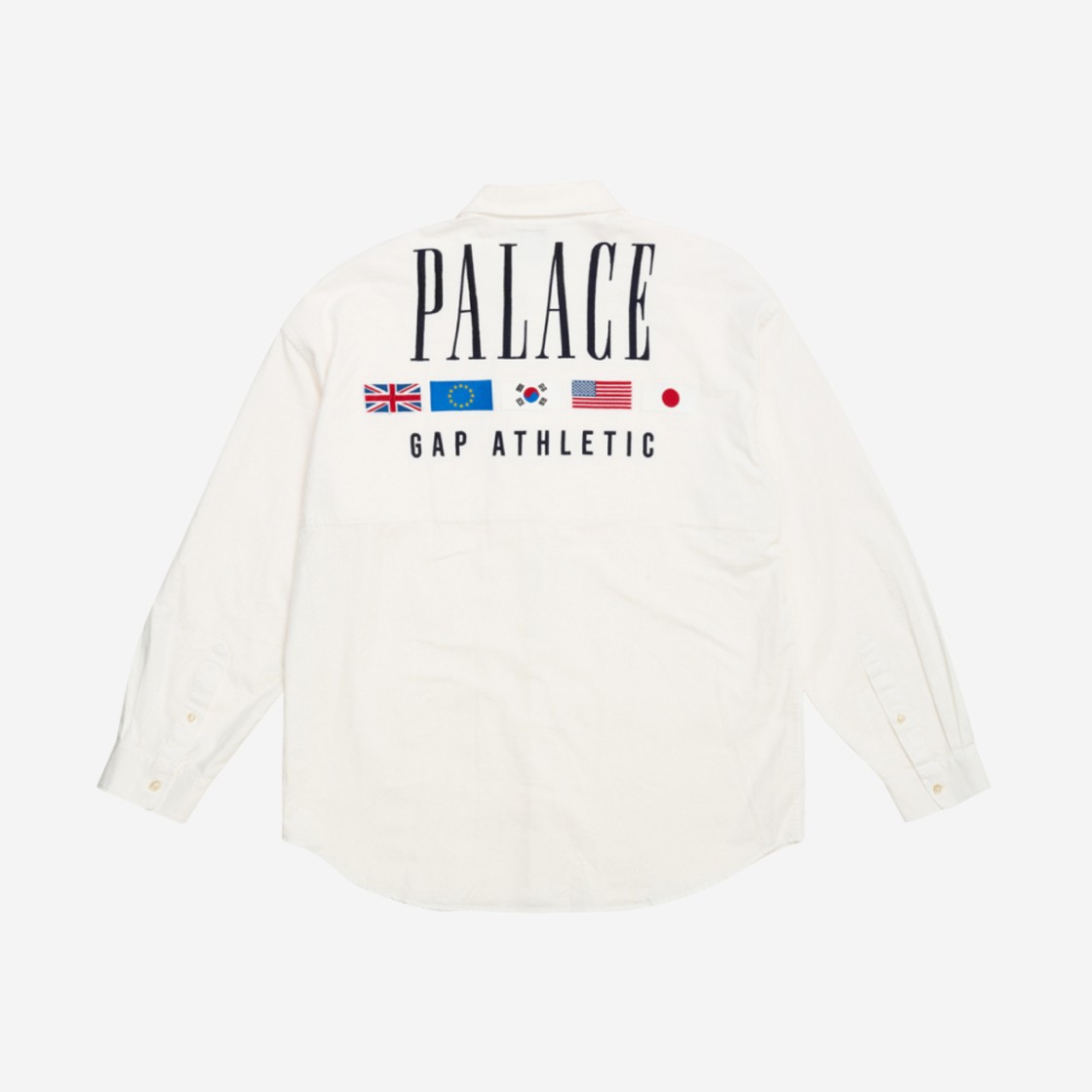 Palace x Gap Oxford Drop Shoulder White - 24SS 상세 이미지 1