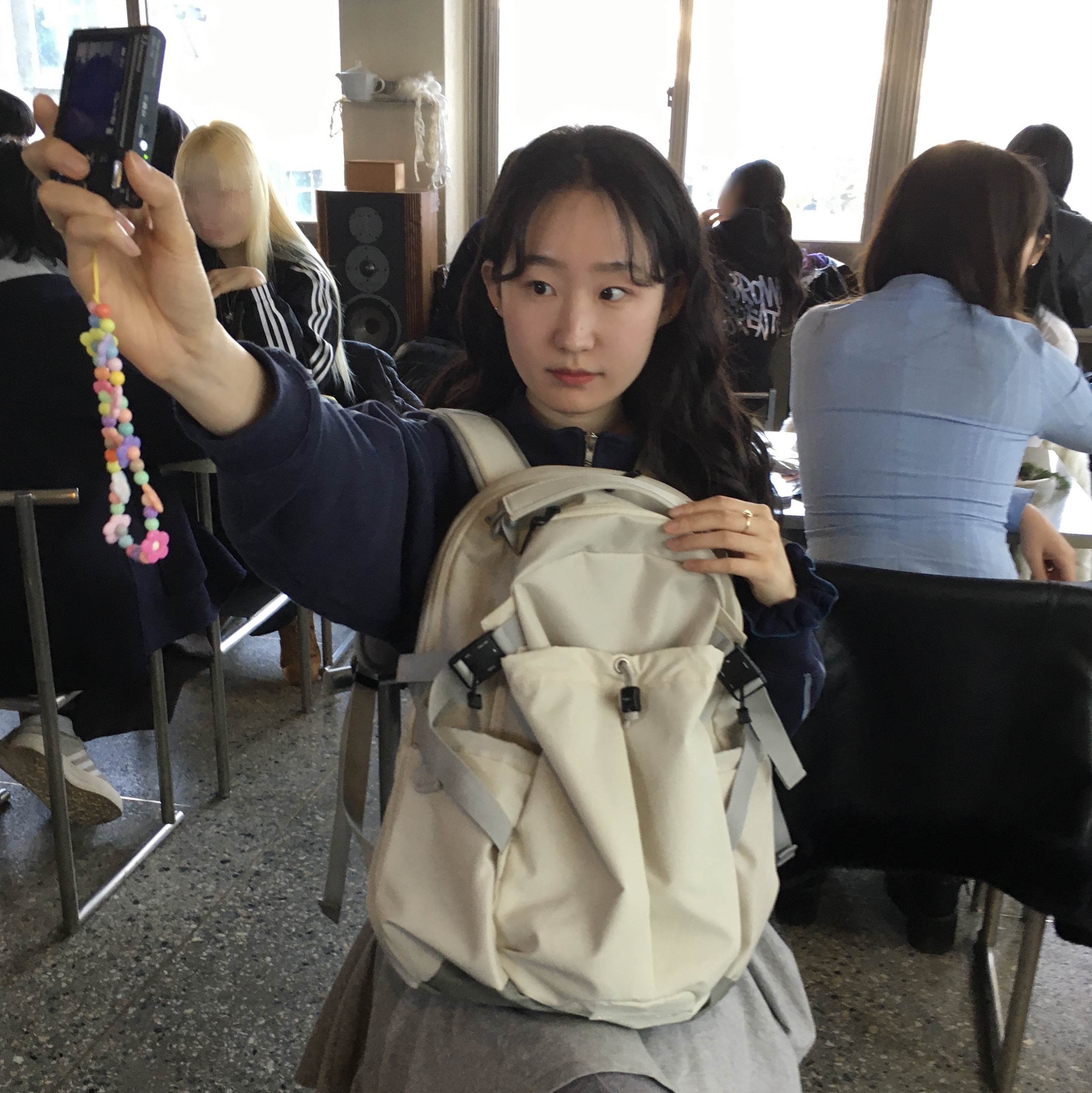 RAWROW Heavy Duty Backpack 811 811 Cream 착용 스타일 - 4