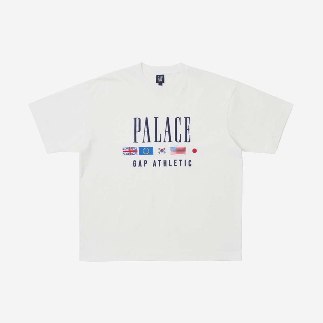 Palace x Gap Heavy Jersey T-Shirt White - 24SS 상세 이미지 1