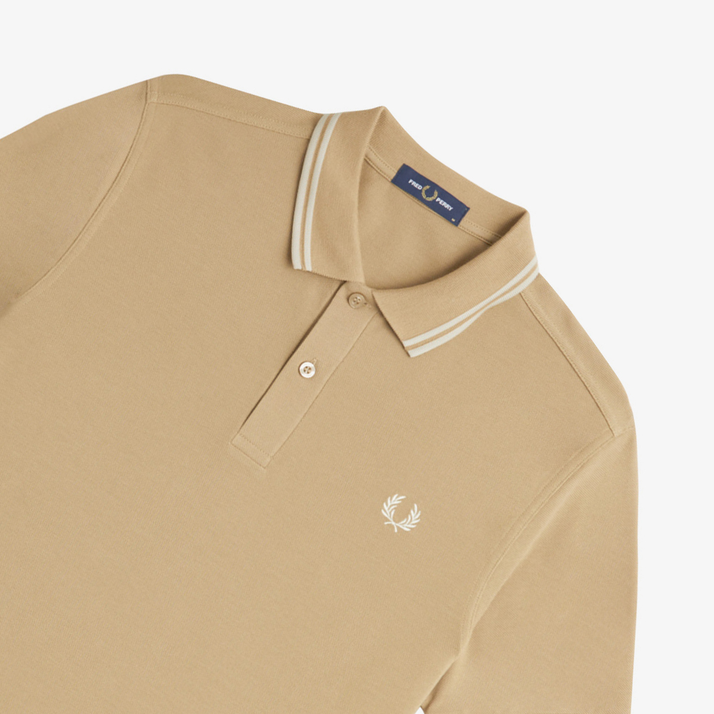 프레드페리 M3600 트윈 팁 프레드페리 셔츠 웜스톤/오트밀(Fred Perry M3600 Twin Tipped Fred Perry Shirt Warm Stone/Oatmeal) - 3