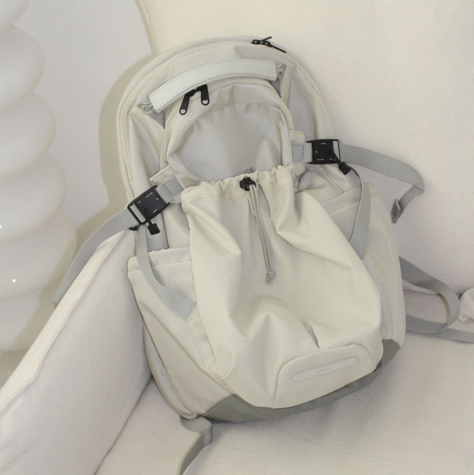 RAWROW Heavy Duty Backpack 811 811 Cream 착용 스타일 - 8