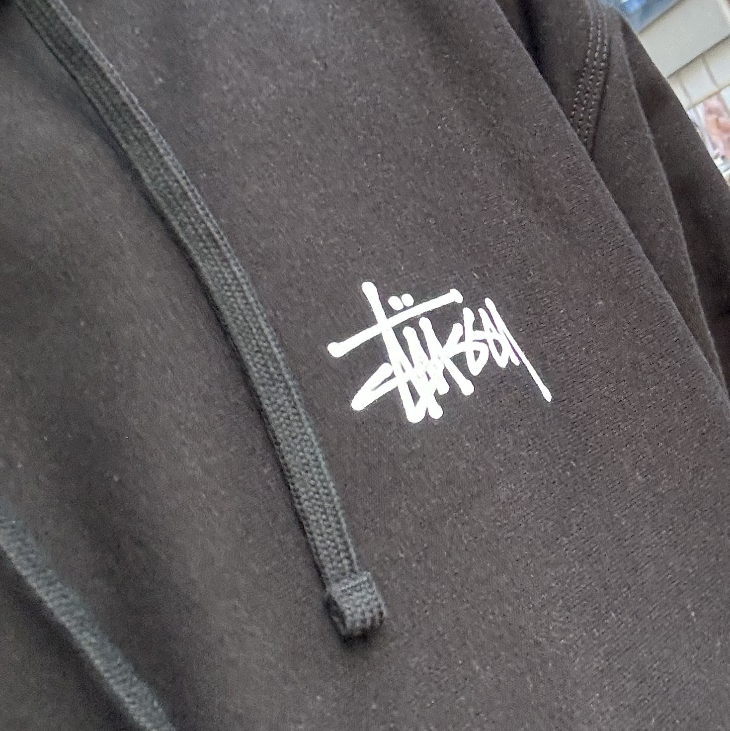 Stussy Basic Stussy Hoodie Black 2023 착용 스타일