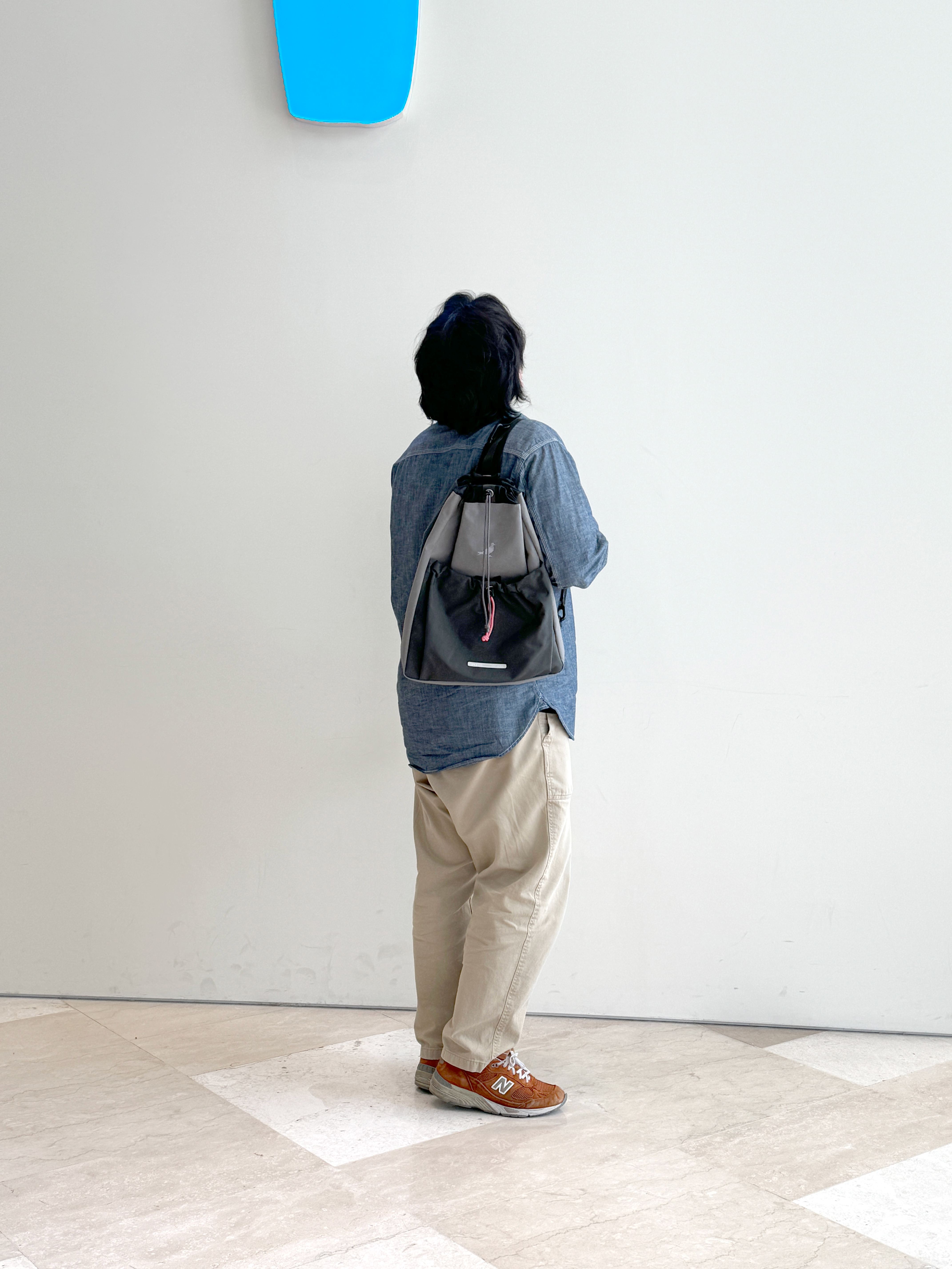 RAWROW X STAPLE String Backpack 931, RAWROW X STAPLE String Sling 931 착용 스타일 - 4