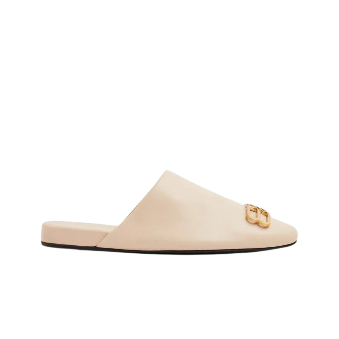 718831WDAT12080 Balenciaga Leather Cozy Slipper Sand