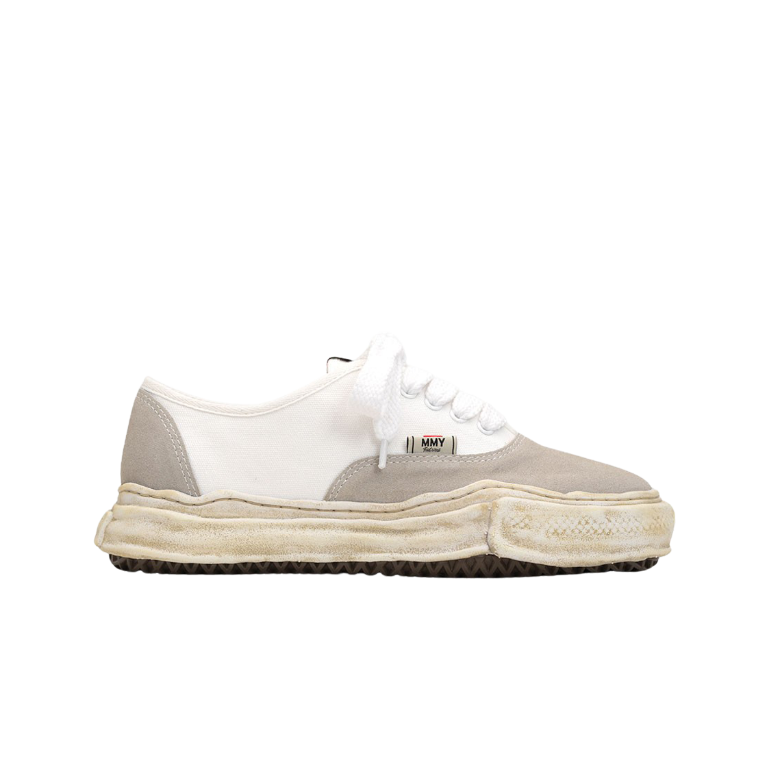 메종 미하라 야스히로 베이커 OG 솔 캔버스 스웨이드 로우탑 스니커즈 화이트(Maison Mihara Yasuhiro Baker OG Sole Canvas Suede Low-top Sneakers White) - 1