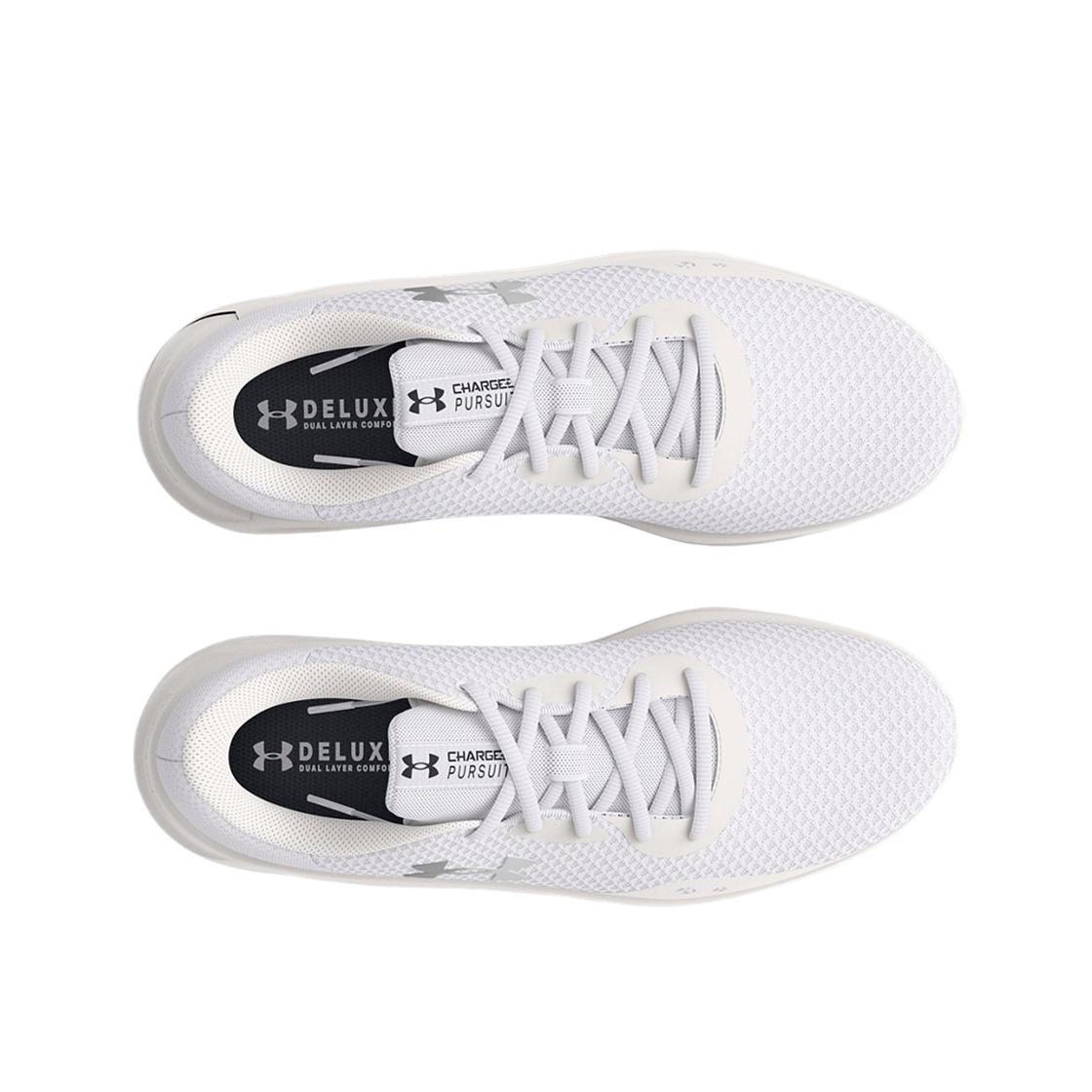 언더아머 UA 차지드 퍼수트 3 러닝 슈즈 화이트 메탈릭 실버(Under Armour UA Charged Pursuit 3 Running Shoes White Metallic Silver) - 2