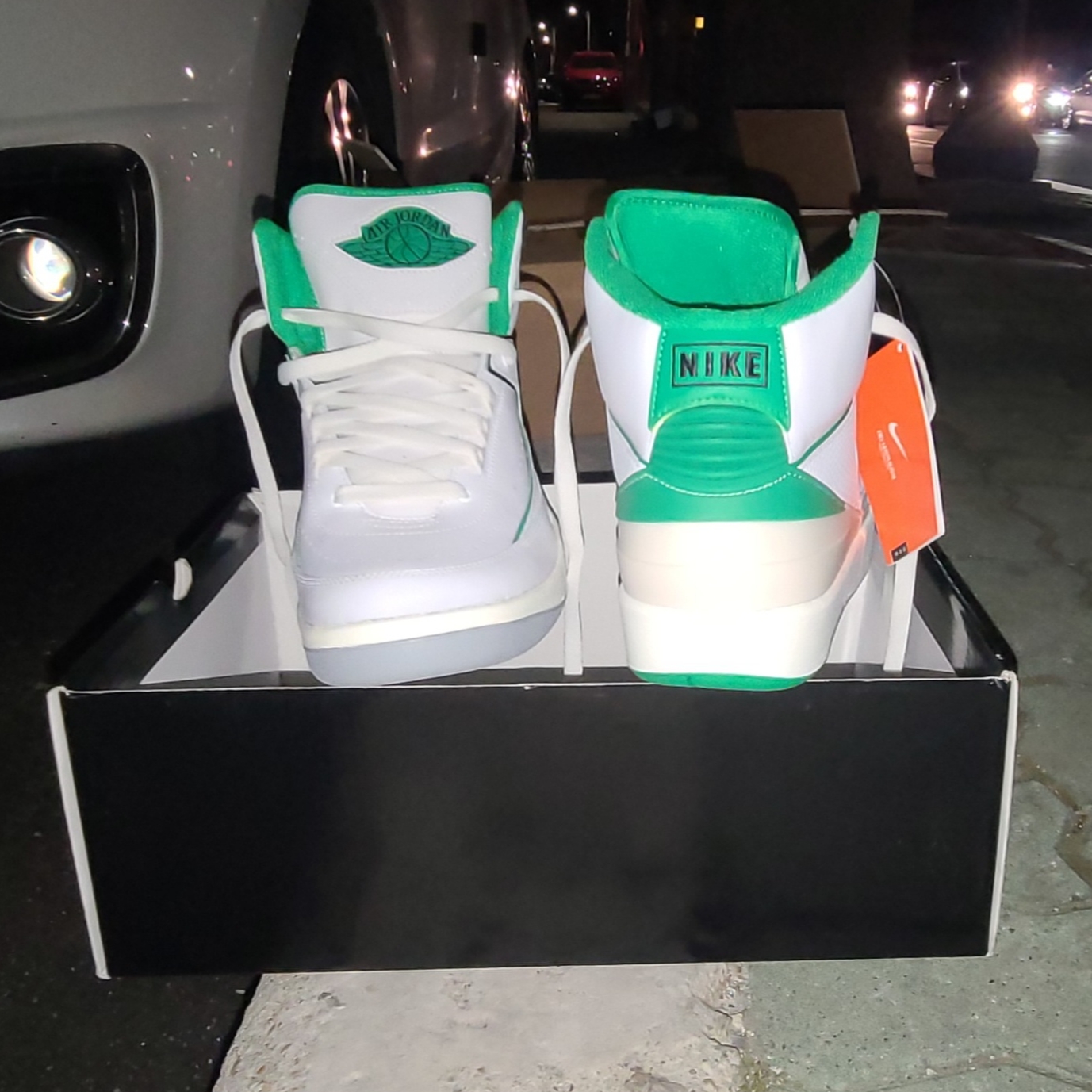 Jordan 2 Retro Lucky Green 착용 스타일 - 7