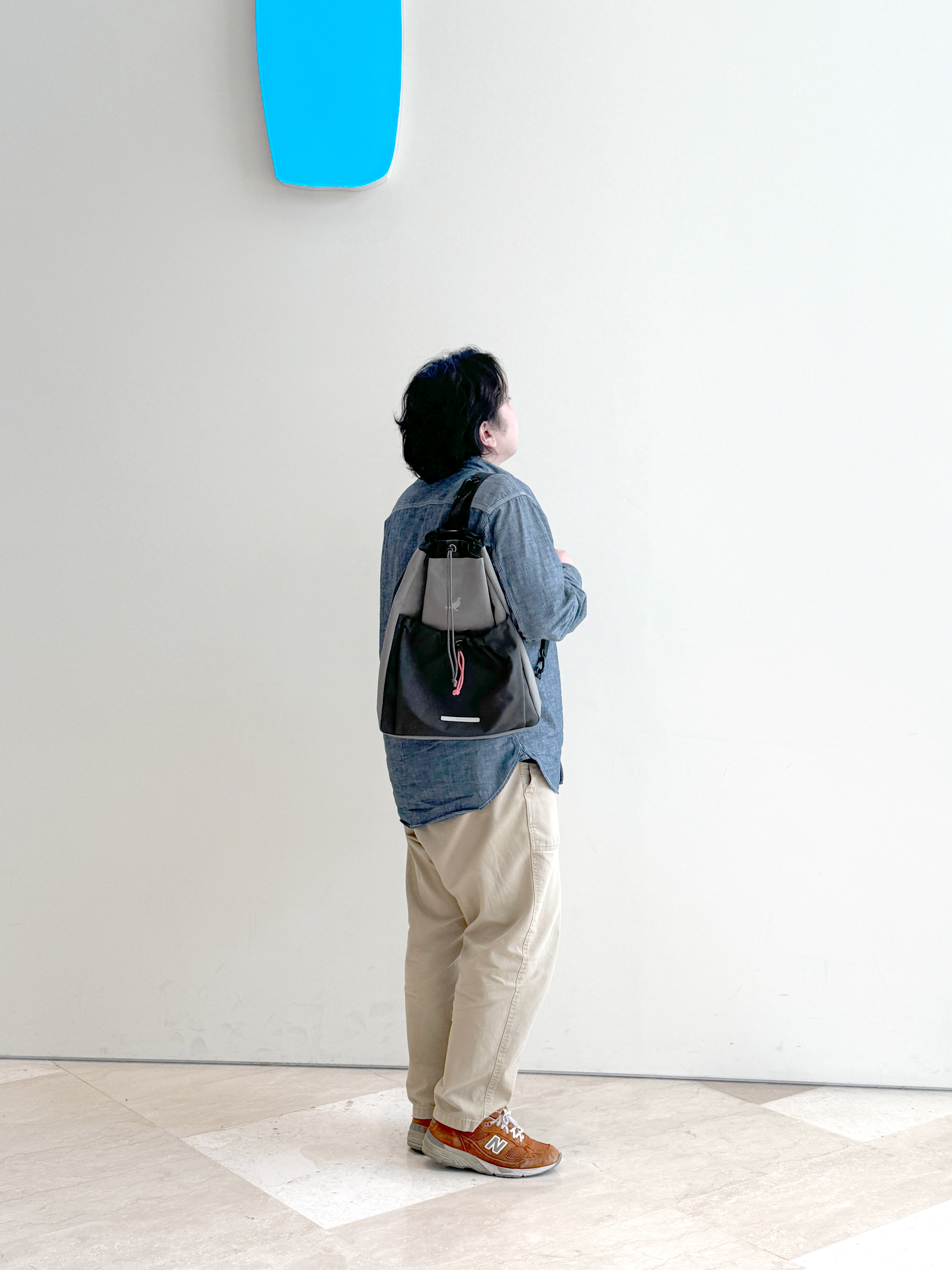 RAWROW X STAPLE String Backpack 931, RAWROW X STAPLE String Sling 931 착용 스타일 - 3