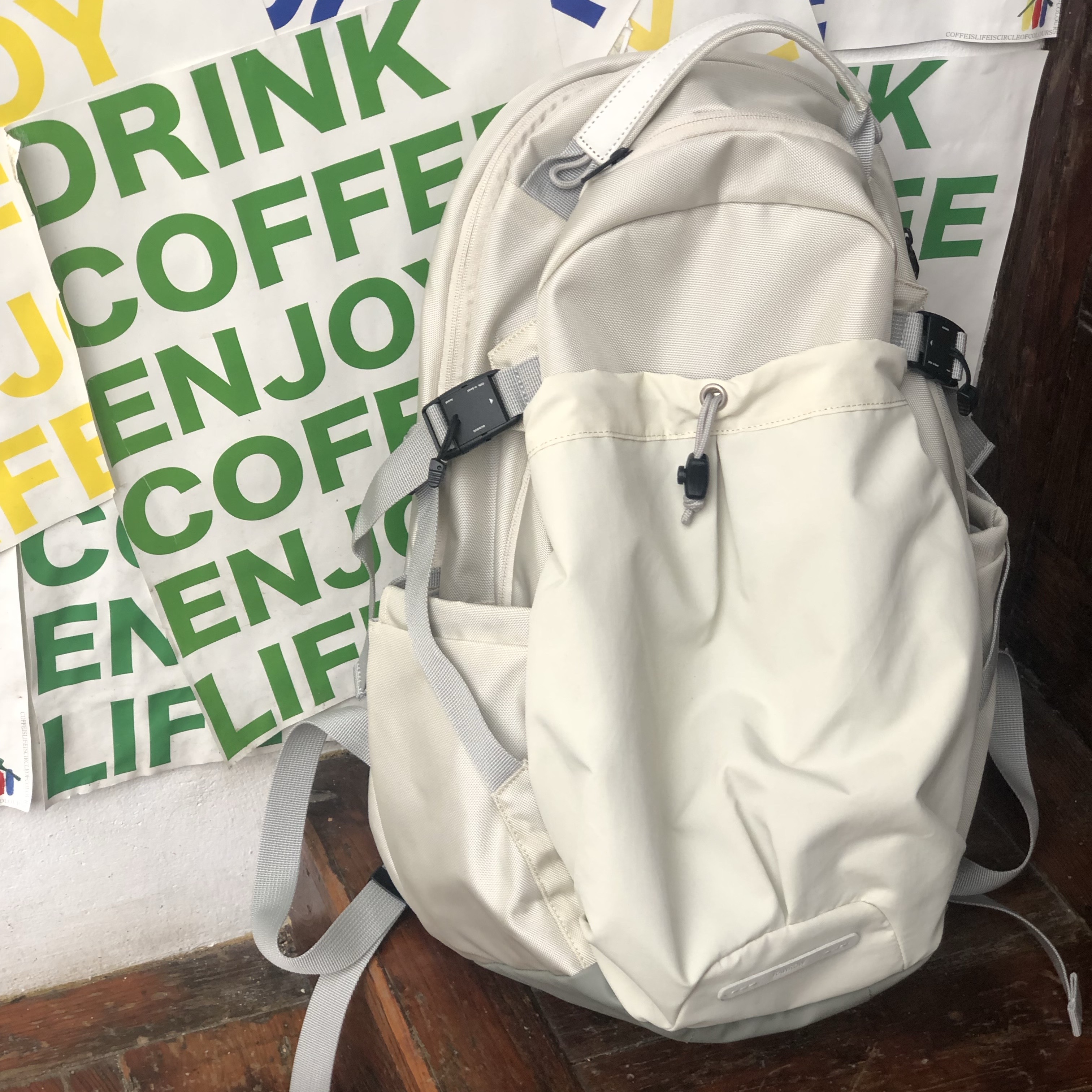 RAWROW Heavy Duty Backpack 811 811 Cream 착용 스타일 - 6