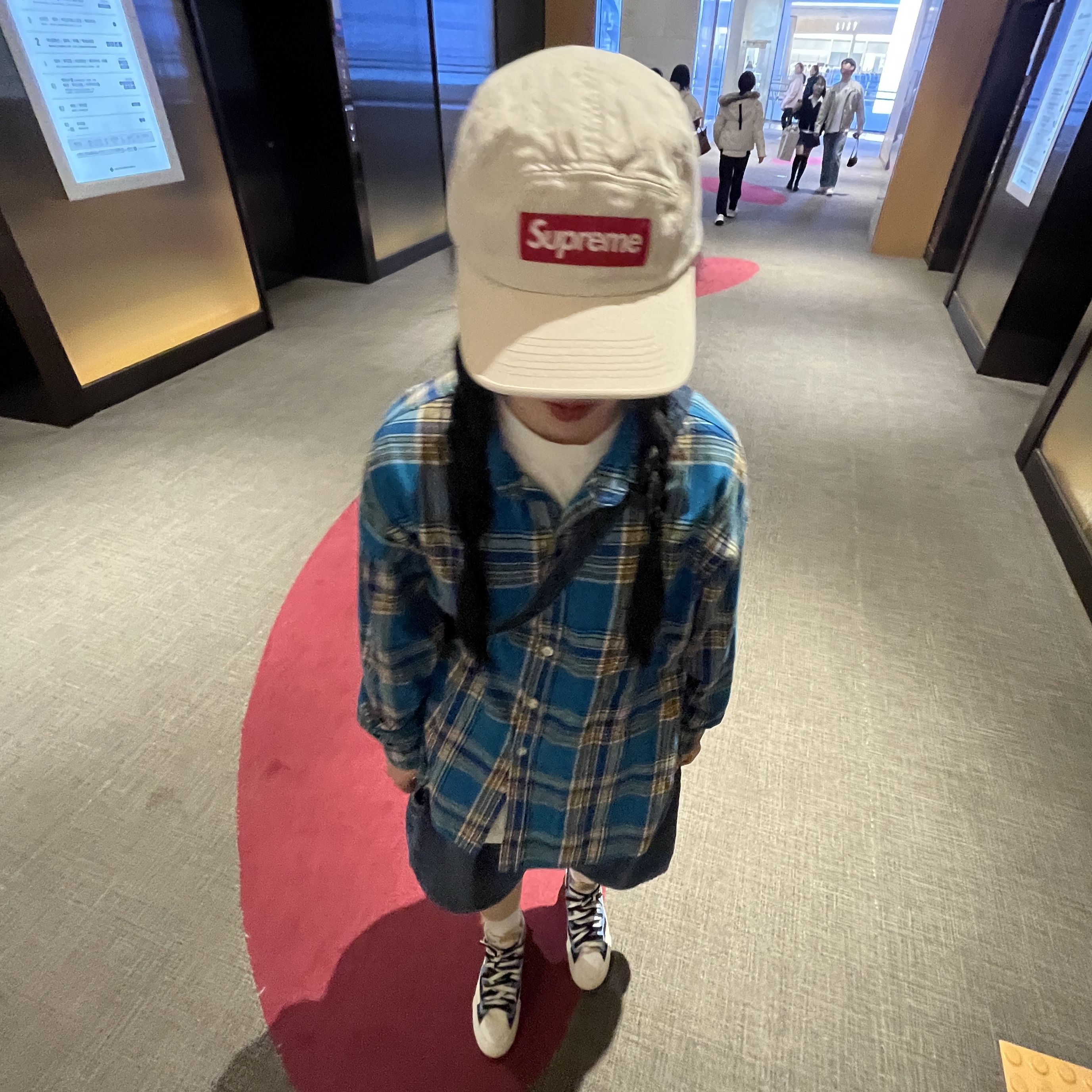 Supreme Washed Chino Twill Camp Cap Stone - 22SS, Chrome Hearts Silichrome CH Cross Pendant Red 2022 착용 스타일 - 3