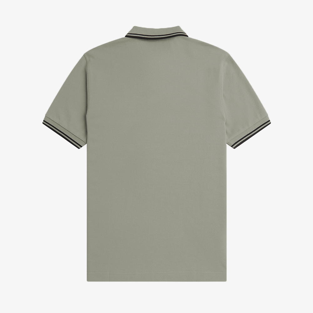 프레드페리 M3600 트윈 팁 프레드페리 셔츠 라임스톤/블랙(Fred Perry M3600 Twin Tipped Fred Perry Shirt Limestone/Black) - 2