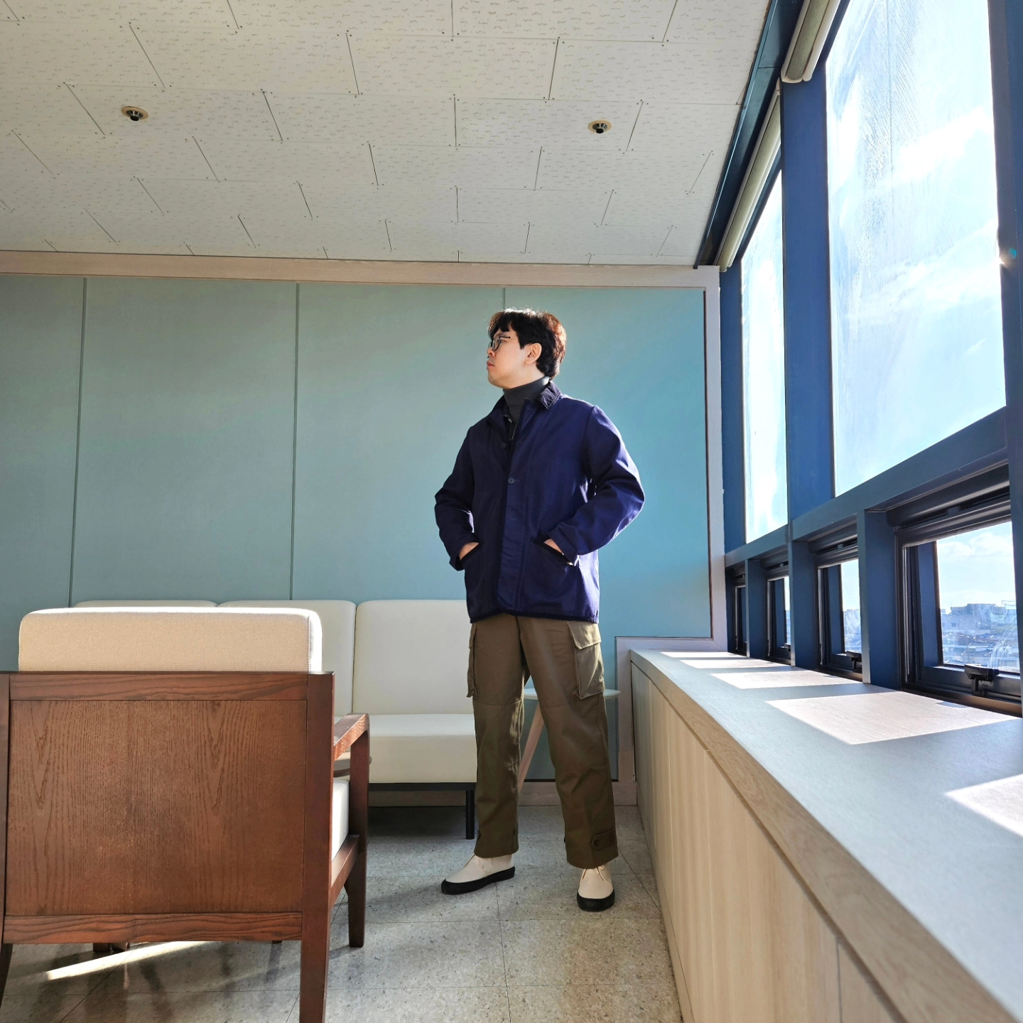 Fullcount 2102W-20 Type 2 Denim Jacket One Wash Indigo Blue - Red Tab, Omega Seamaster Planet Ocean 600M Co Axial Master Chronometer Steel Black 착용 스타일 - 1