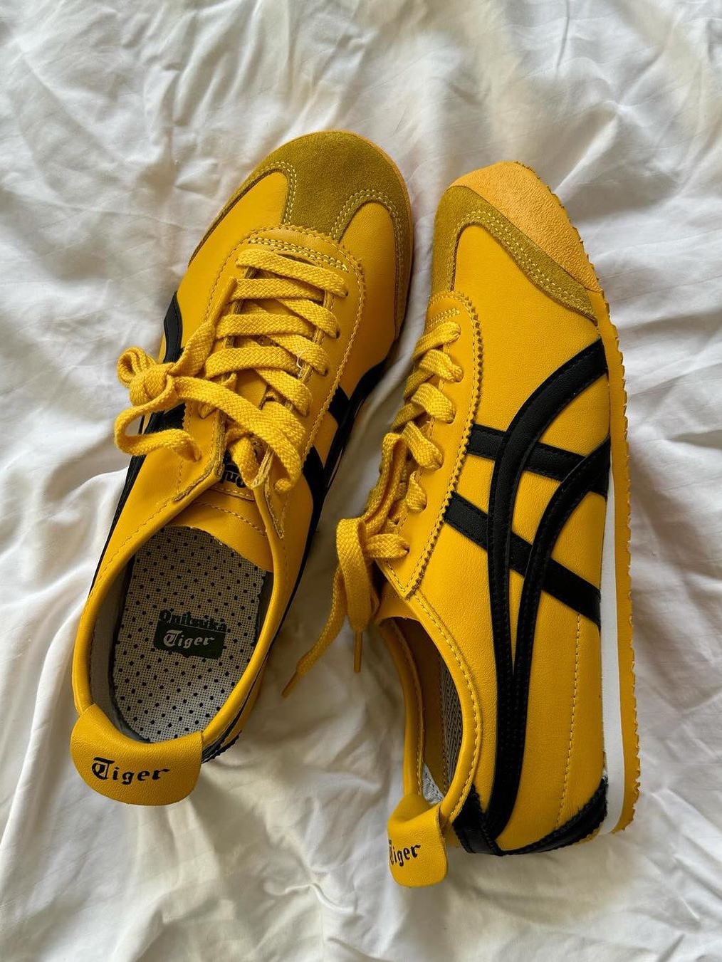 Onitsuka Tiger Mexico 66 Yellow Black 착용 스타일 - 5