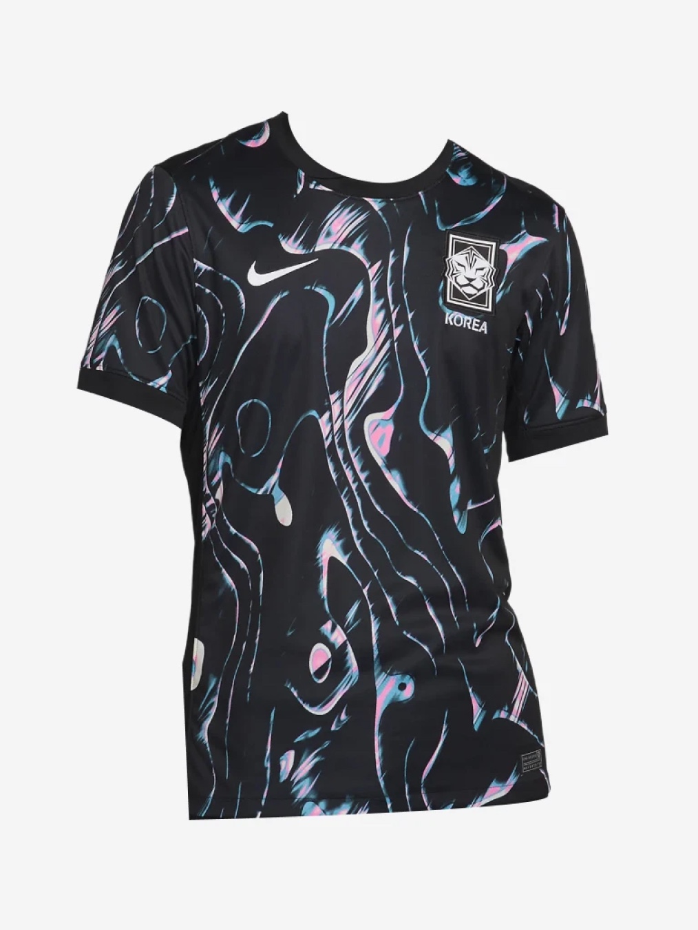Nike Korea 2023/24 Dri-Fit Stadium Home Replica Jersey Black Global Red - Asia (Non Marking Ver.), Nike Korea 2023/24 Dri-Fit Stadium Away Replica Jersey Black Pink Glow - Asia (Non Marking Ver.) 착용 스타일 - 2
