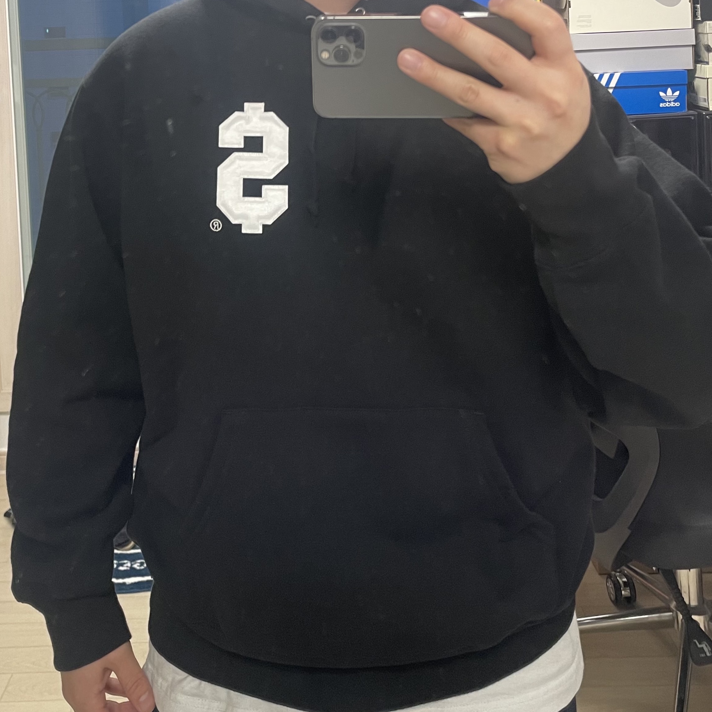 Supreme $ Hooded Sweatshirt Black - 24SS 착용 스타일