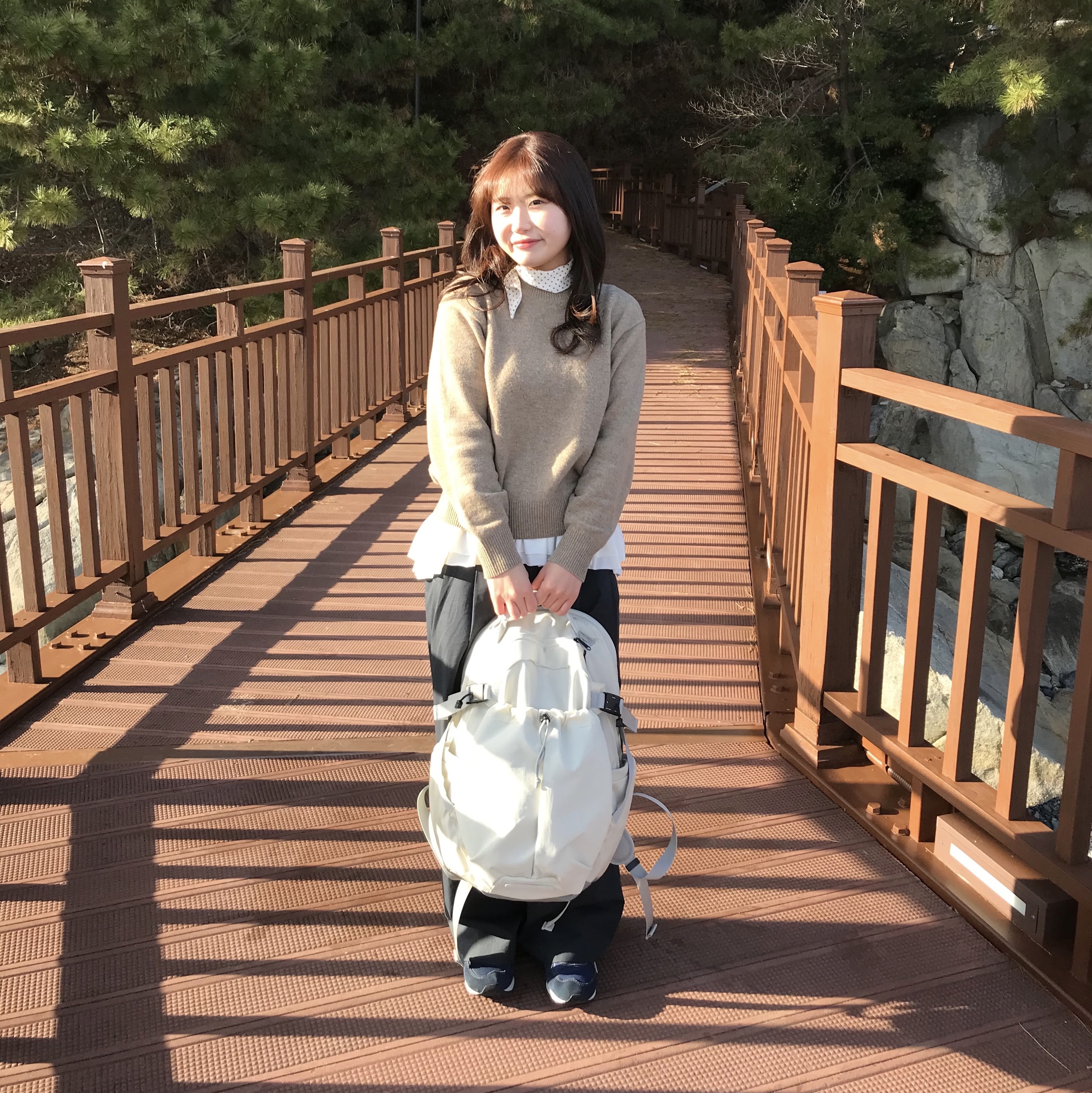 RAWROW Heavy Duty Backpack 811 811 Cream 착용 스타일 - 3