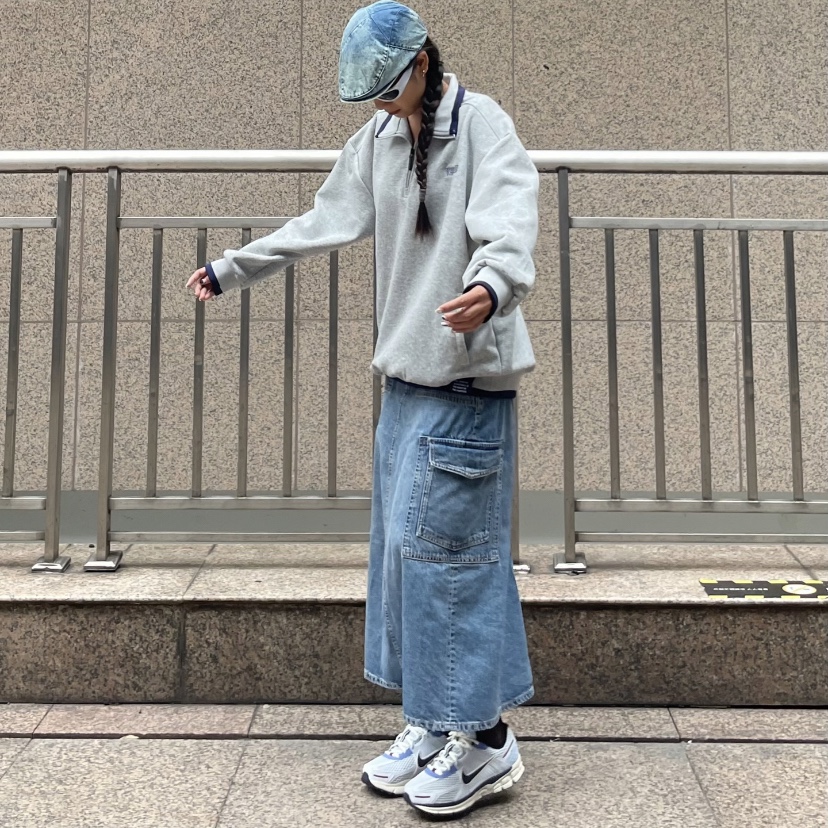 (W) Nike Zoom Vomero 5 Blue Tint Purple Ink 착용 스타일