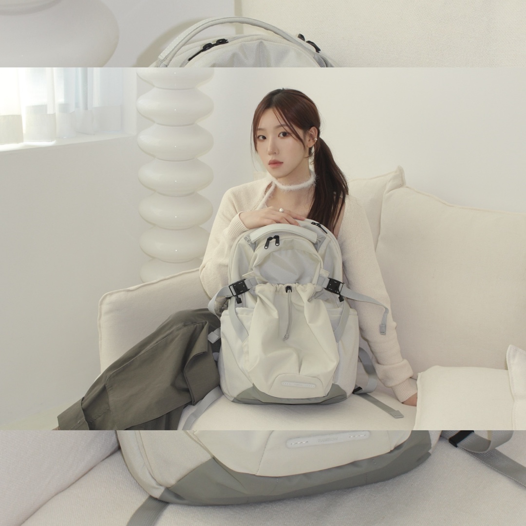 RAWROW Heavy Duty Backpack 811 811 Cream 착용 스타일 - 9