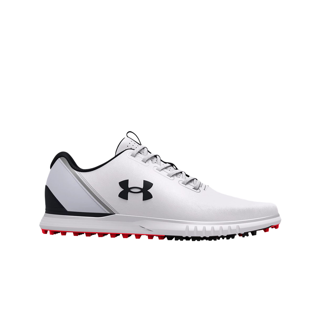 3025380-100 Under Armour UA Charged Medal Spikeless Golf Shoes White Mod Grey - 대표 이미지 #1
