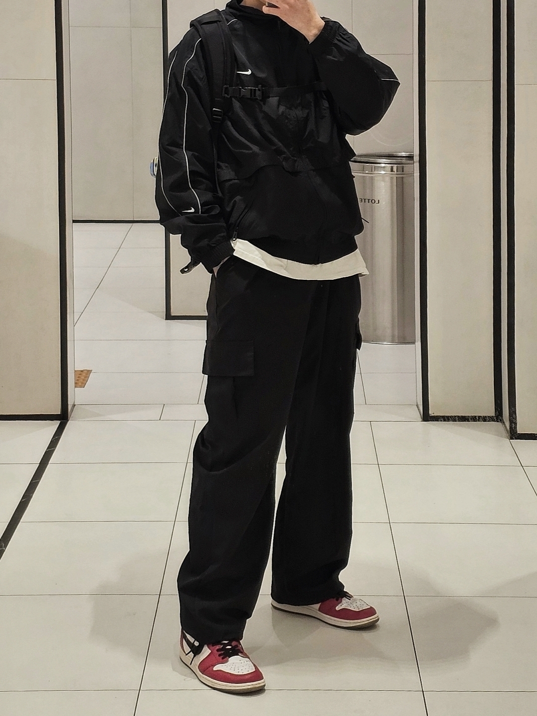 Nike NSW Solo Swoosh Woven Track Jacket - US/EU, Stussy World Tour LS T-Shirt White 2023 착용 스타일