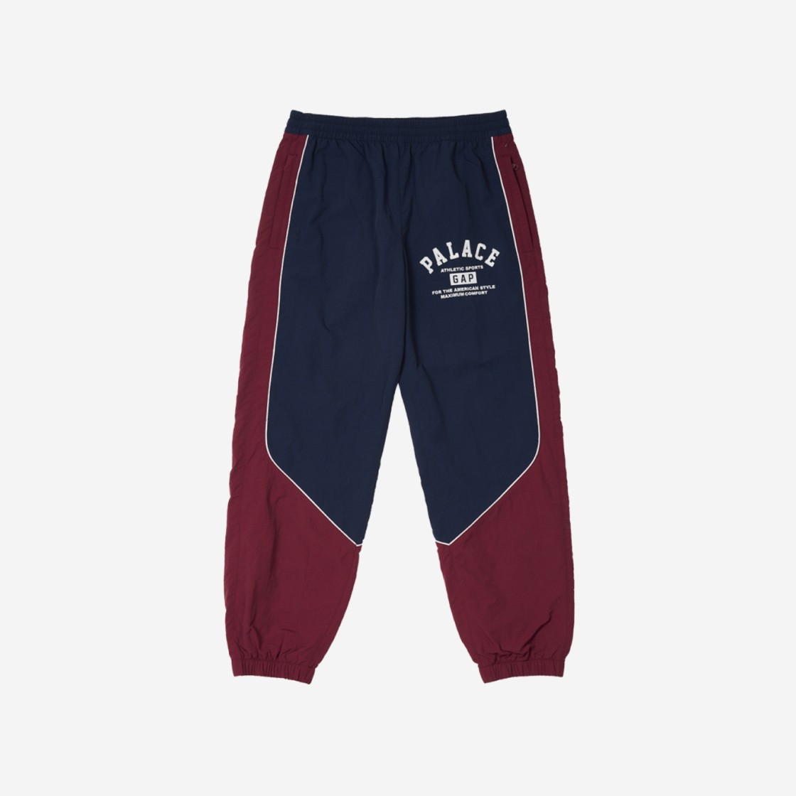 Palace x Gap Nylon Track Bottom Navy Red - 24SS 상세 이미지 1