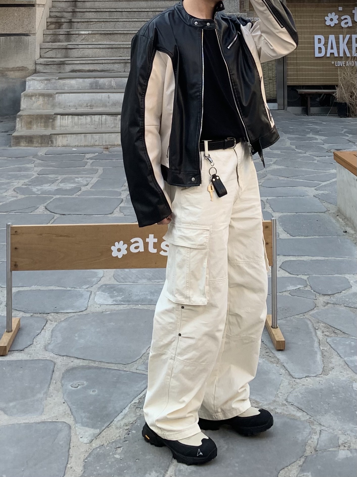 Roa Hiking Katharina Ecostep Vibram Sole Sand 착용 스타일 - 1
