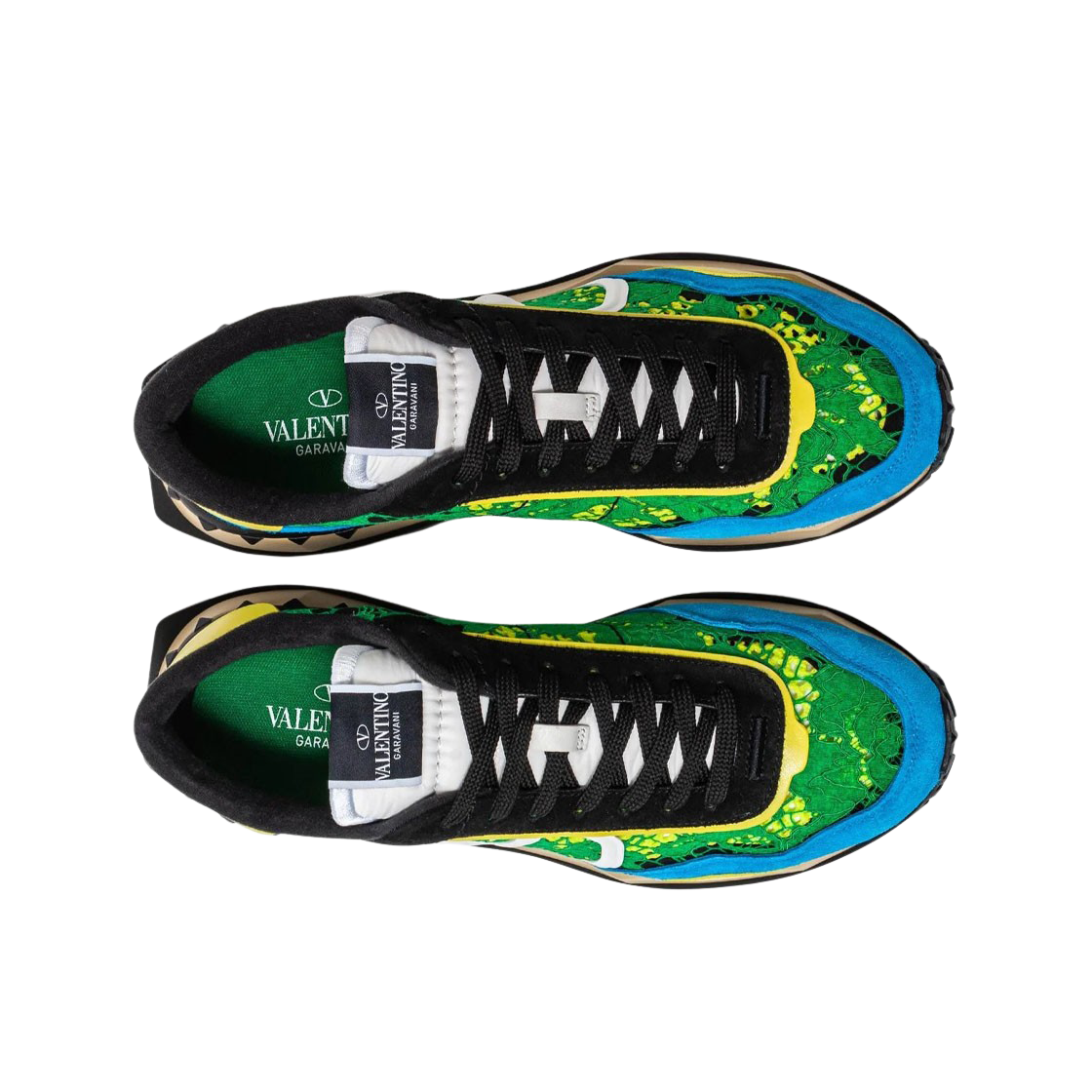 발렌티노 가라바니 레이스 러너 그린 블루(Valentino Garavani Lace Runner Green Blue) - 2