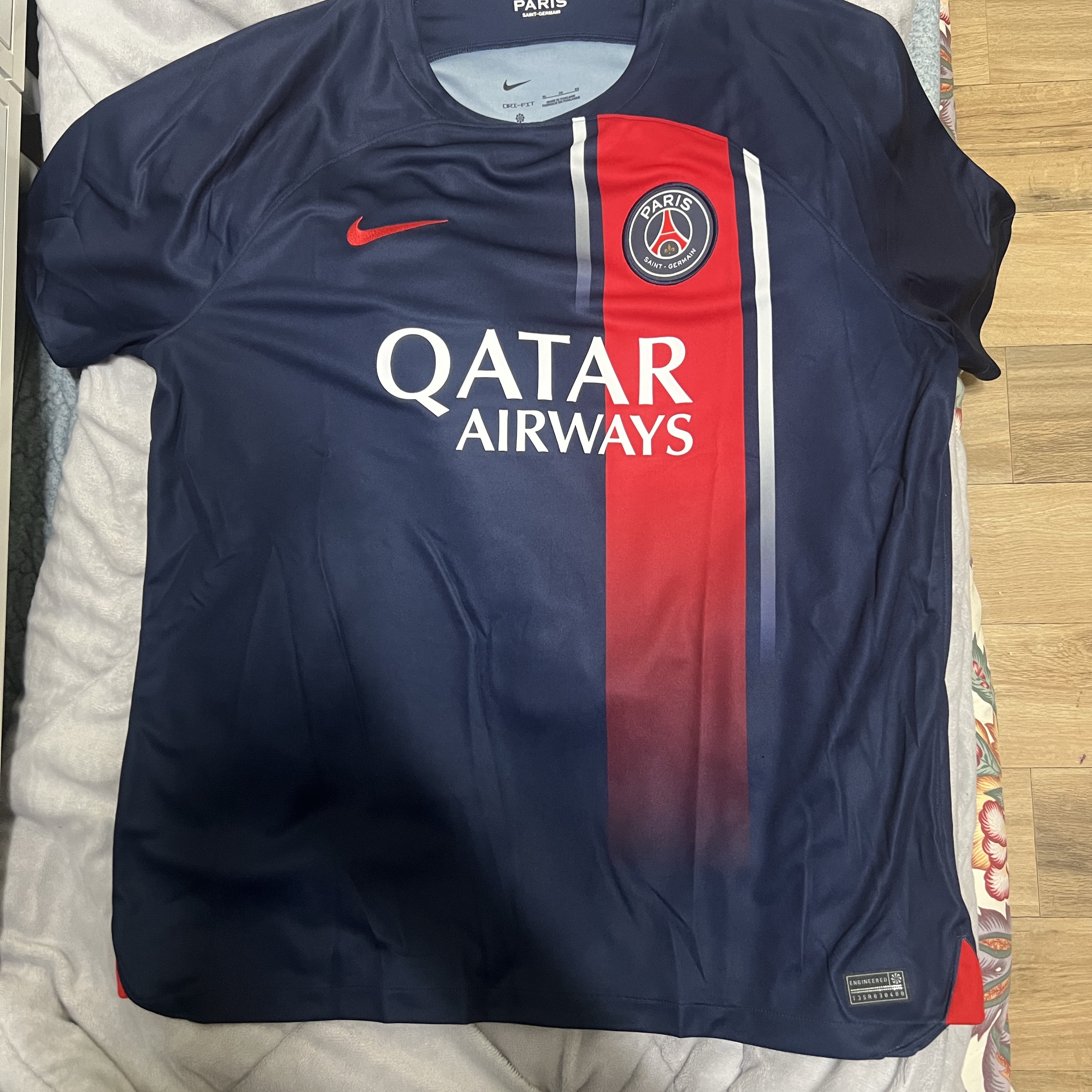Nike Paris Saint-Germain 2023/24 Dri-Fit Stadium Home Jersey Midnight Navy (Non Marking Ver.) 착용 스타일