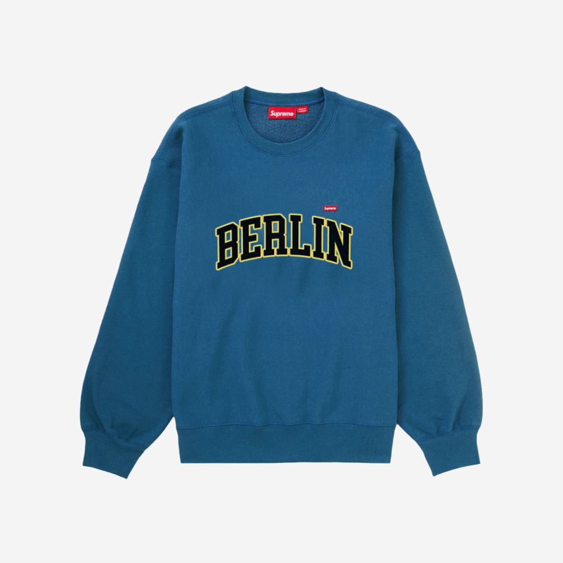 Supreme Berlin Shop Small Box Crewneck Blue - 24SS 상세 이미지 1