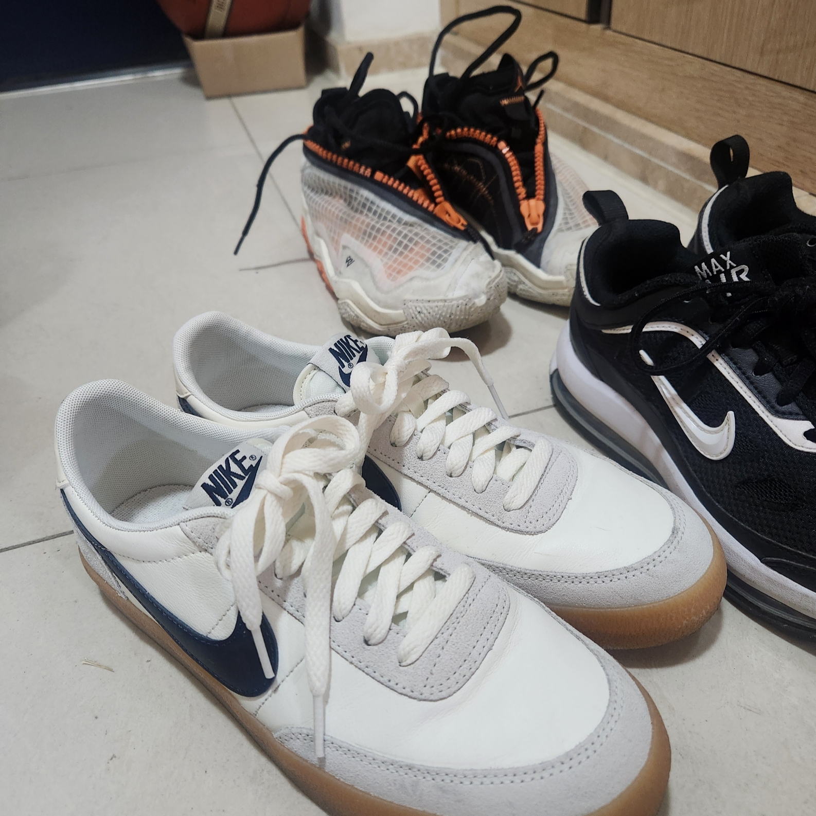 Nike x J.Crew Killshot 2 Sail Midnight Navy 착용 스타일