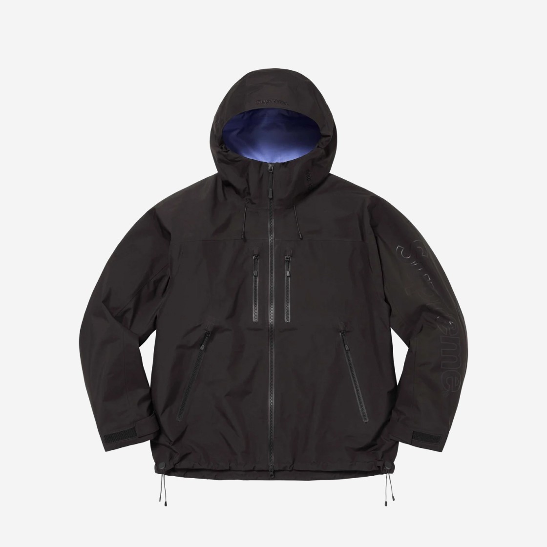 Supreme Gore-Tex Taped Seam Shell Jacket Black - 24SS 상세 이미지 1