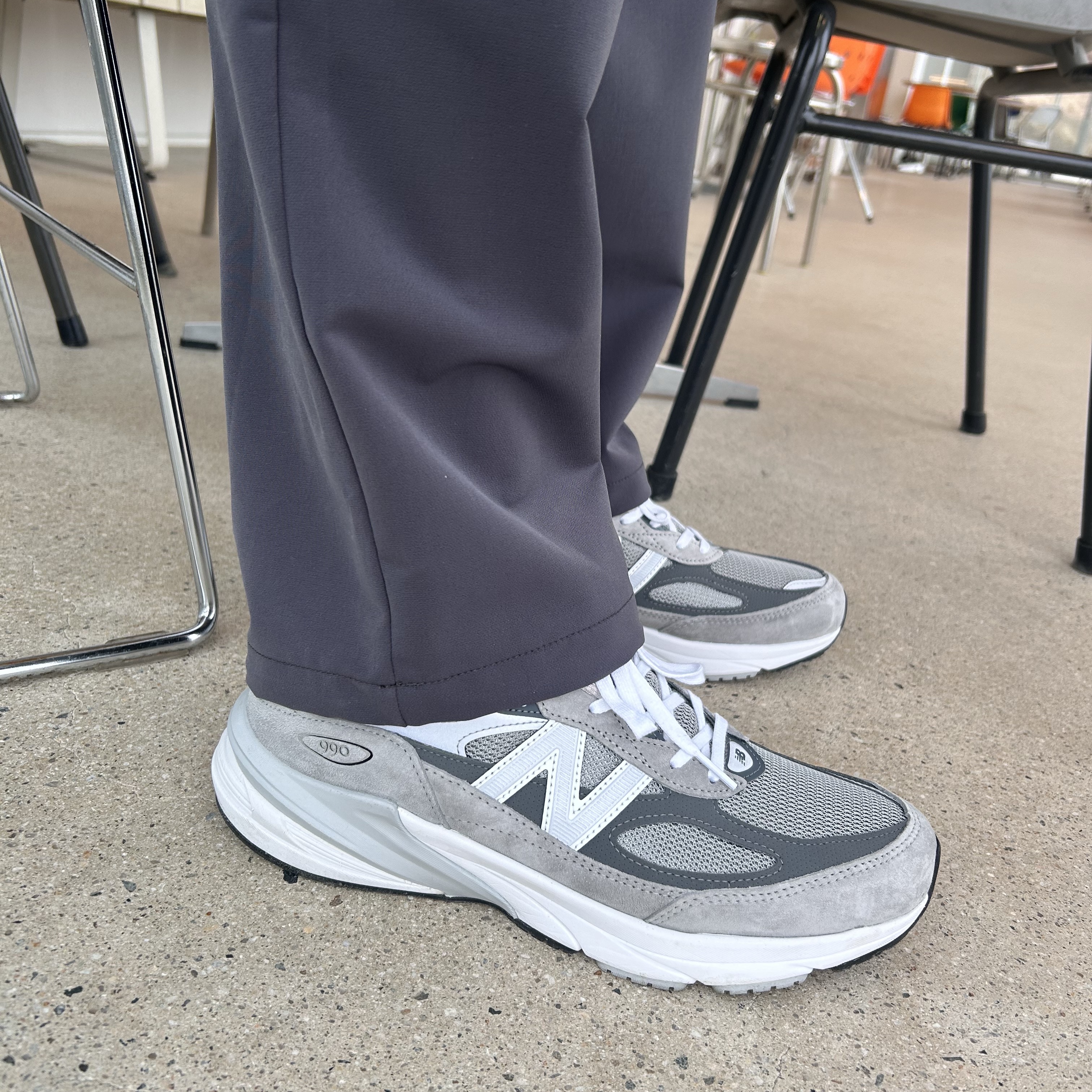 New Balance 990v6 Made in USA Grey - D Standard 착용 스타일 - 1