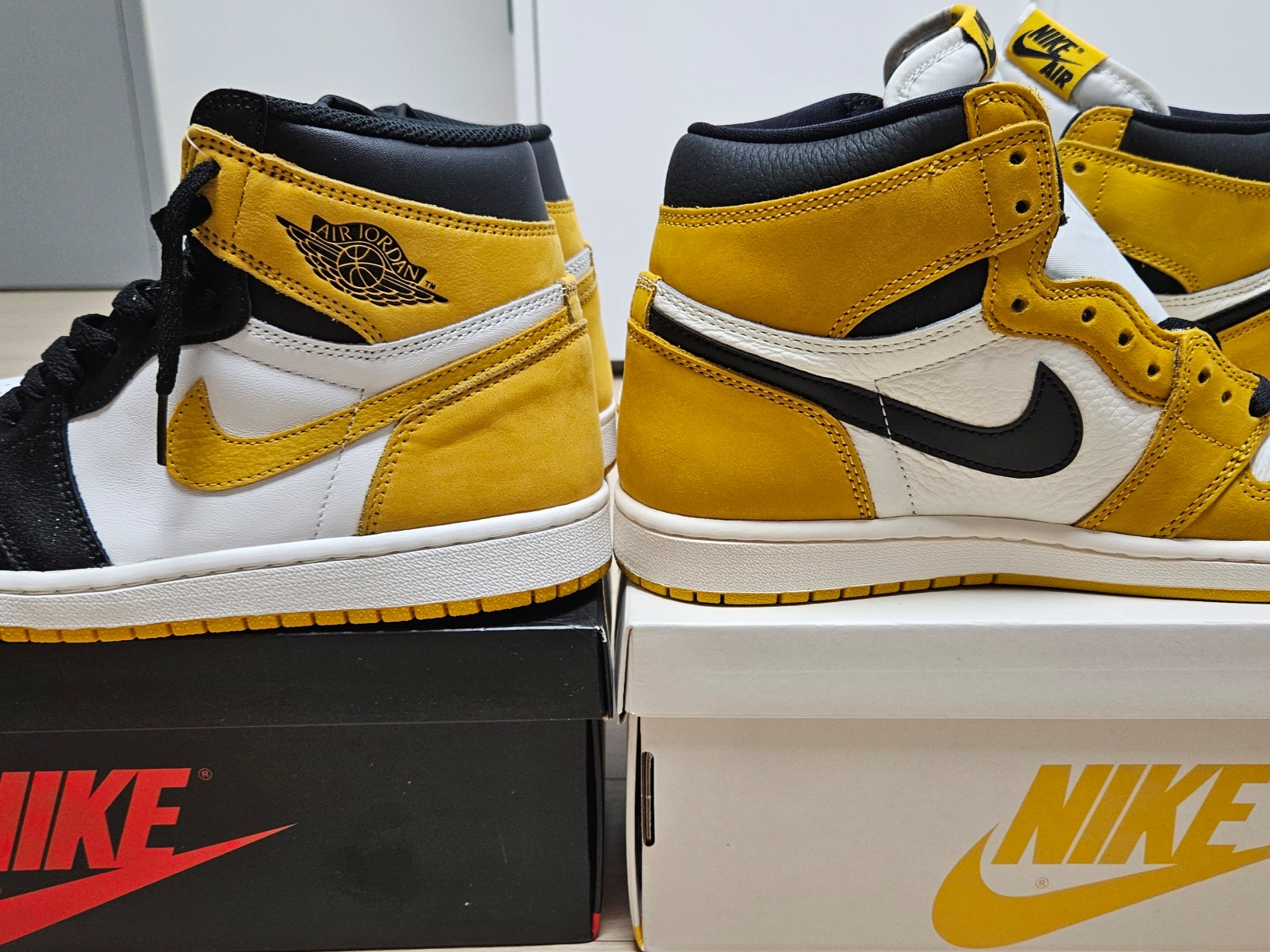 Jordan 1 Retro High OG Yellow Ochre, Jordan 1 Retro High Yellow Ochre 착용 스타일 - 1