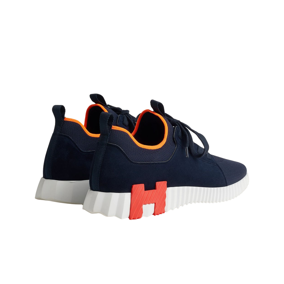 에르메스 디파트 스니커즈 니트 스웨이드 고트스킨 & 마린(Hermes Depart Sneakers Knit Suede Goatskin & Marine) - 2