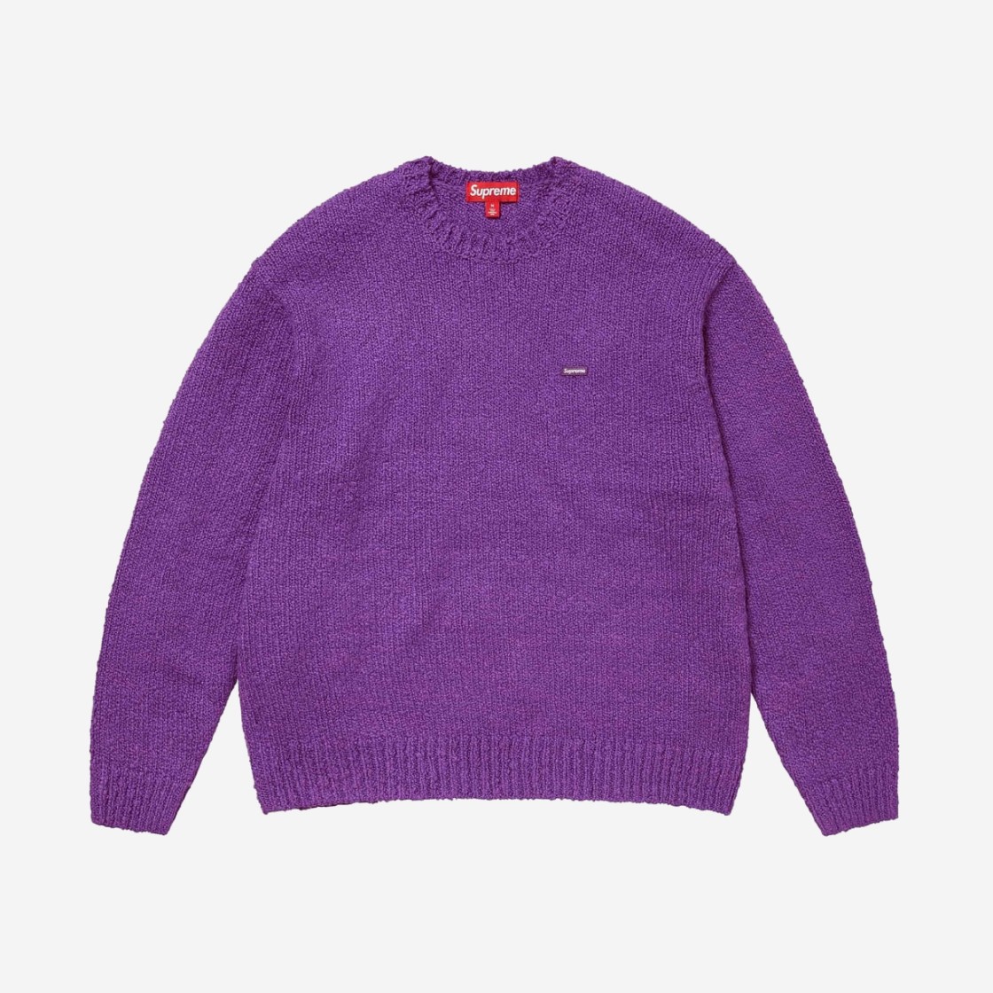 Supreme Boucle Small Box Sweater Purple - 24SS 상세 이미지 1