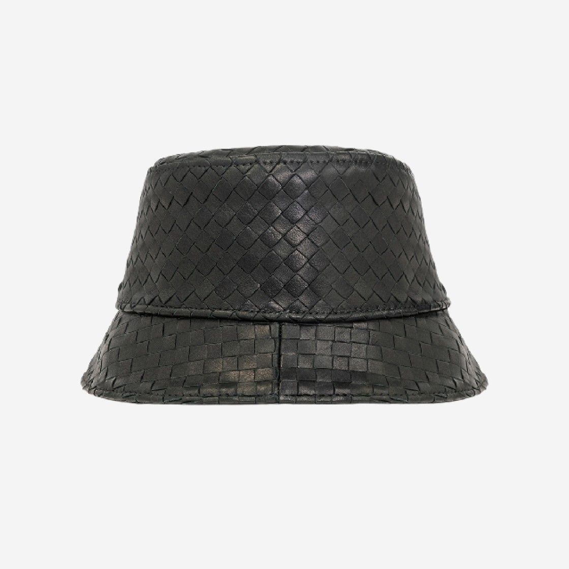 (W) Bottega Veneta Intrecciato Leather Bucket Hat Dark Green 상세 이미지 1