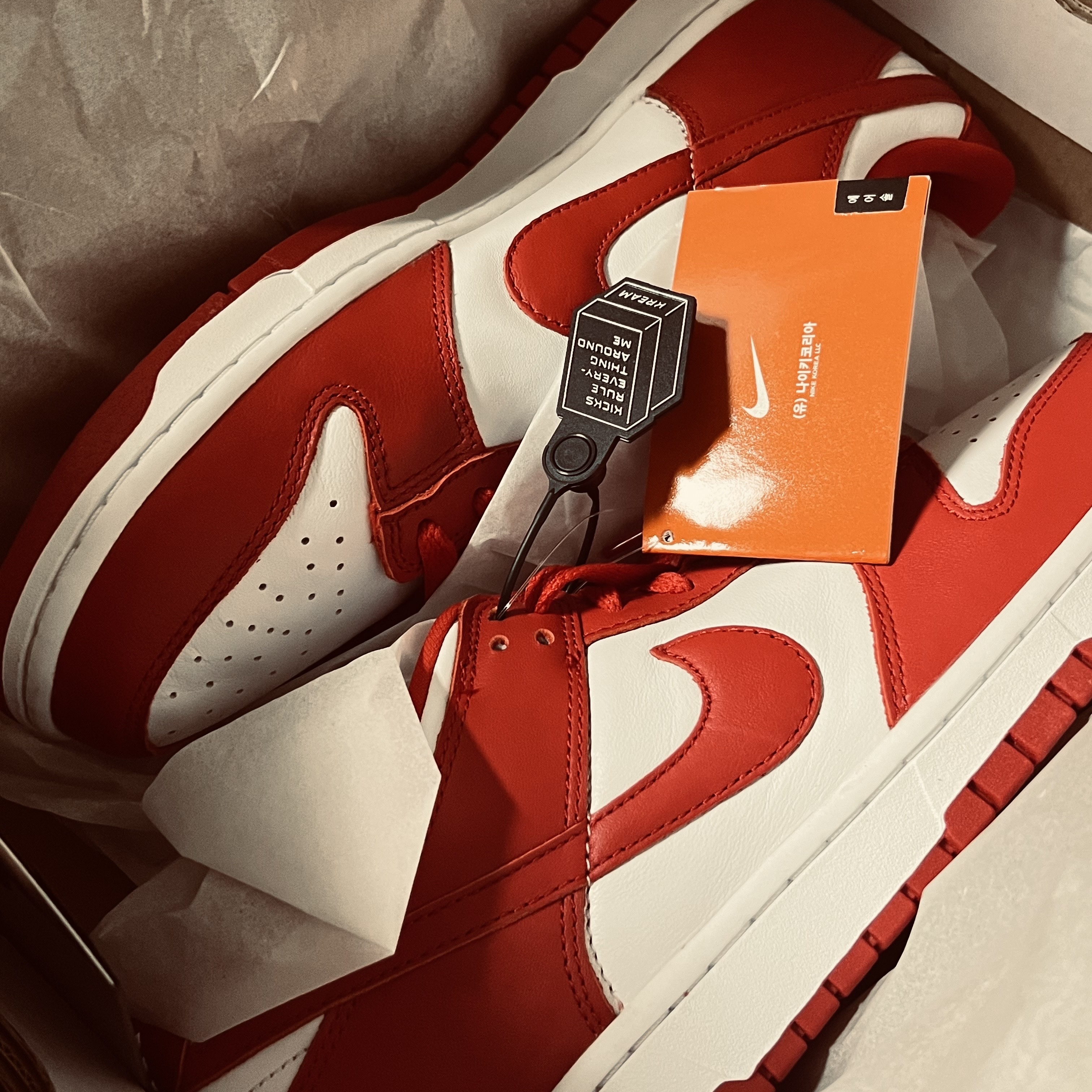Nike Dunk Low SP White and University Red 2023 착용 스타일