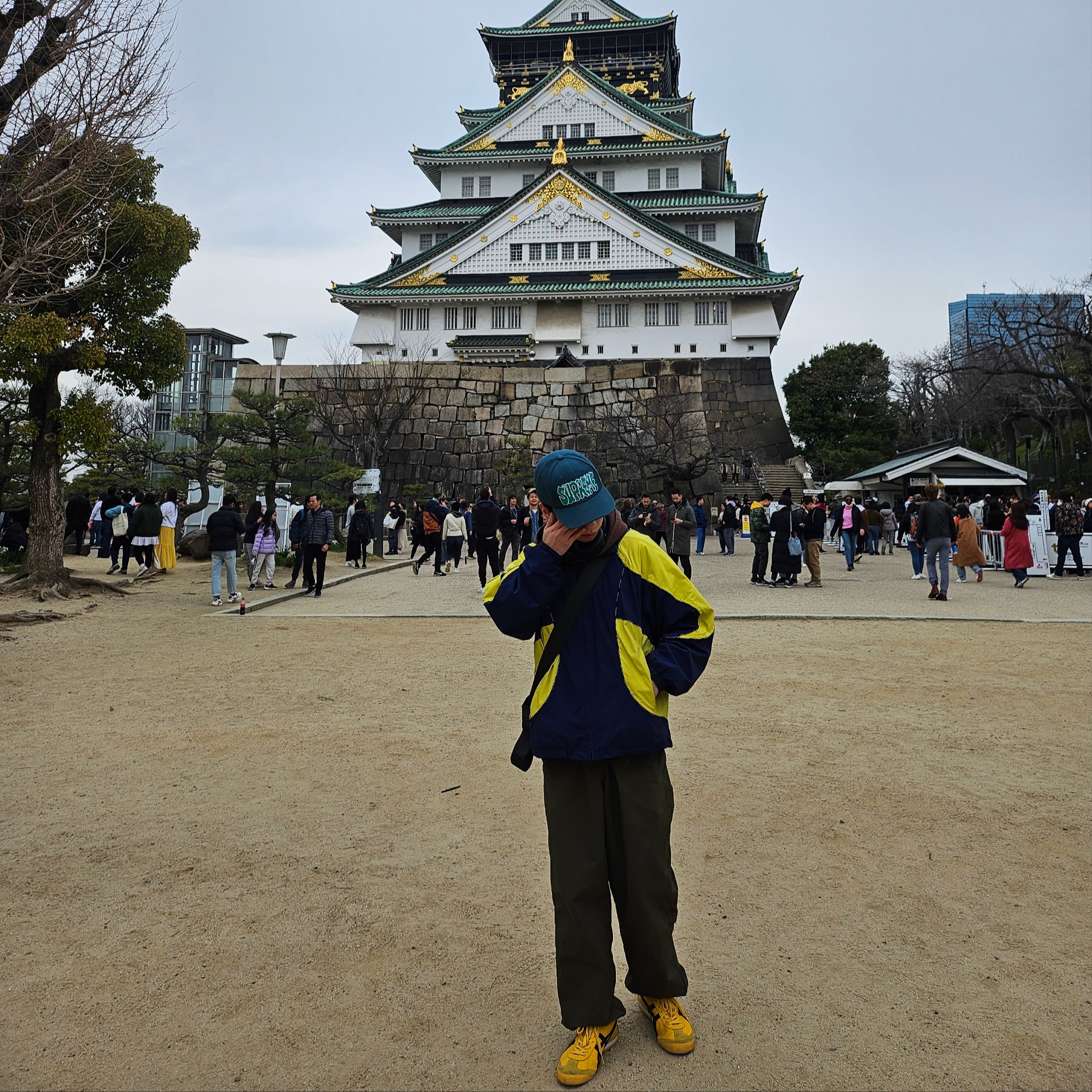Supreme Creep 6-Panel Dark Teal - 24SS, Onitsuka Tiger Mexico 66 Yellow Black 착용 스타일 - 2