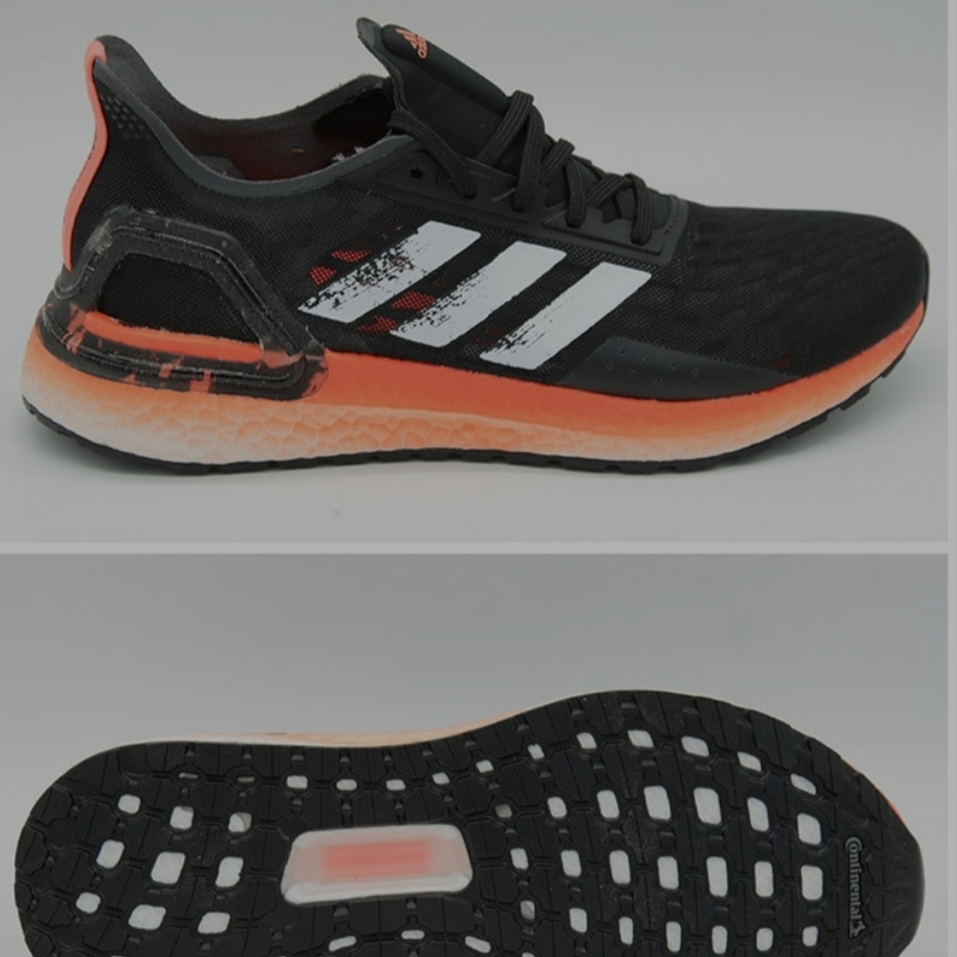 (W) Adidas Ultraboost PB Core Black Signal Coral 착용 스타일 - 3