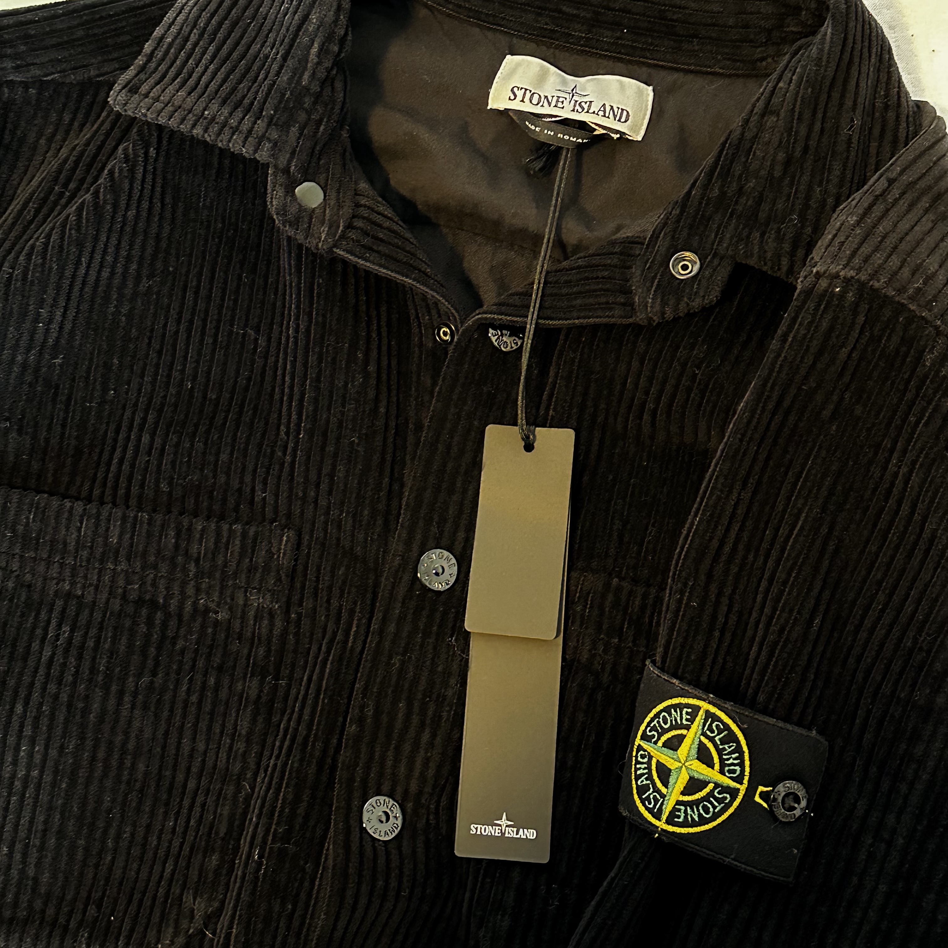 Stone Island 11311 11 Corduroy 400 TC Overshirt Black - 23FW, Wooyoungmi Lenticular Embroidered Ball Cap Black - 23SS 착용 스타일 - 1