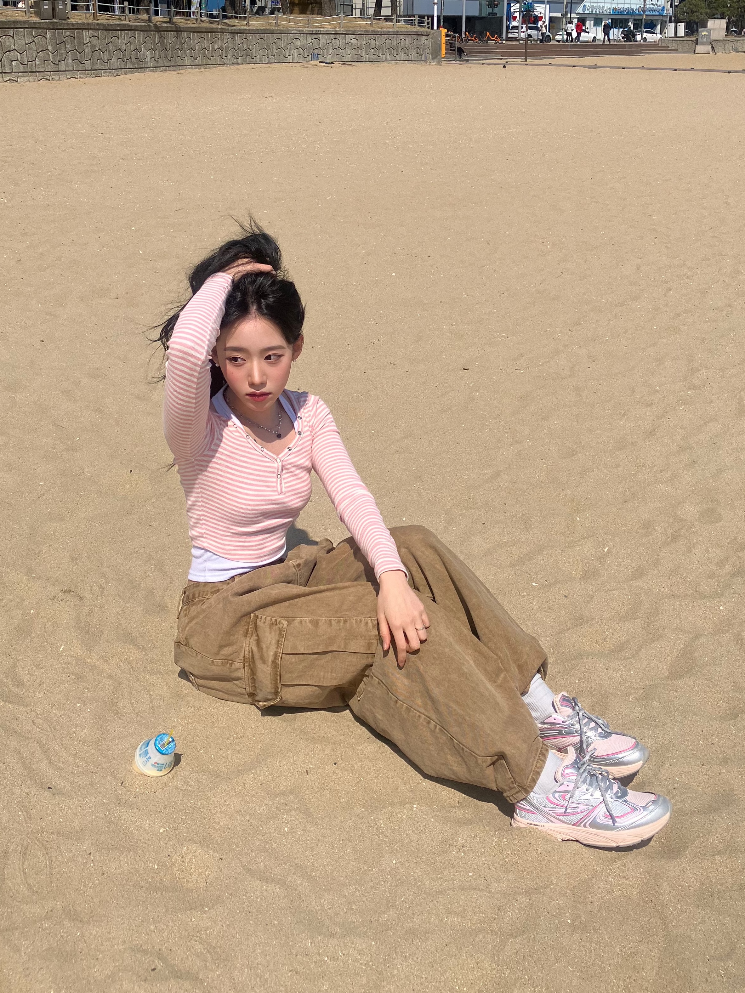 Fila Interun Pink Blossom 착용 스타일 - 1