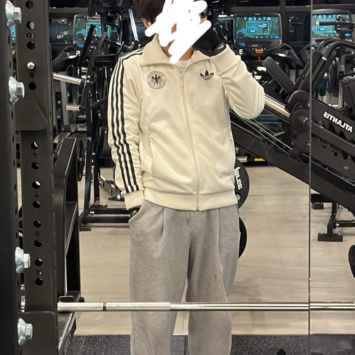 Adidas German Beckenbauer Track Top Off White - KR Sizing 착용 스타일