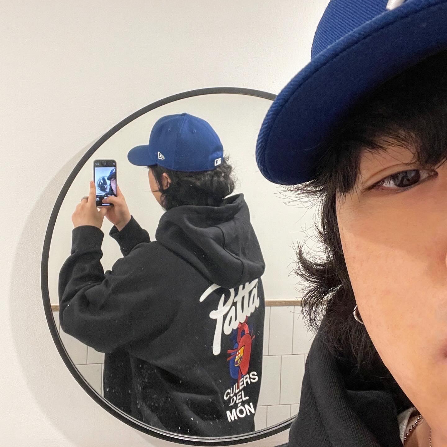 Nike x Patta x FC Barcelona Solo Swoosh Hoodie Culers del Món (FD4147-010) 착용 스타일
